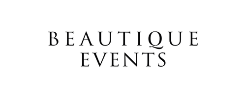  'BEAUTIQUE EVENTS' logo, wedding decor and styling,  a client of Social & More, social media management agency.