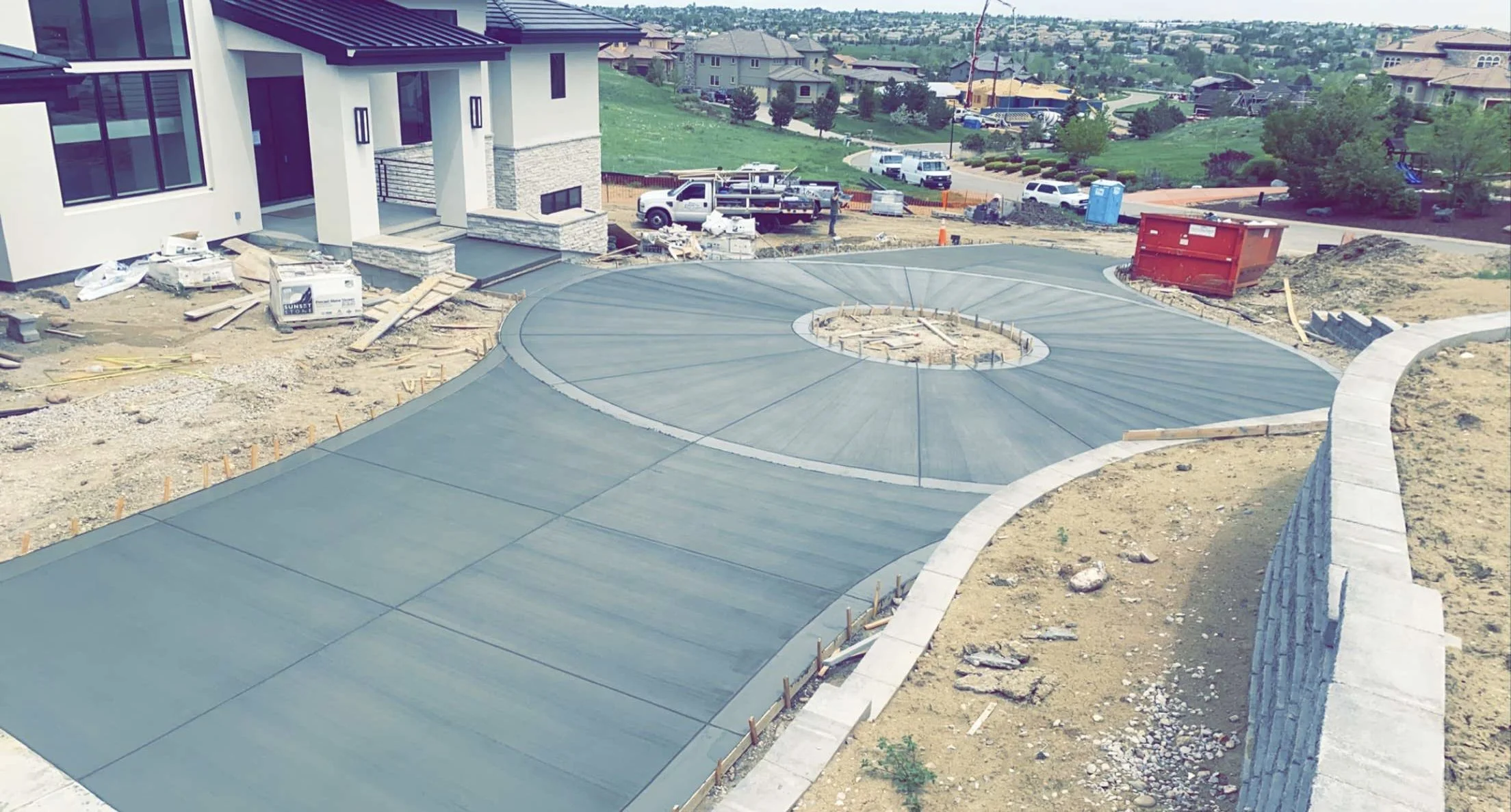 Oranssi technician working on a roof project