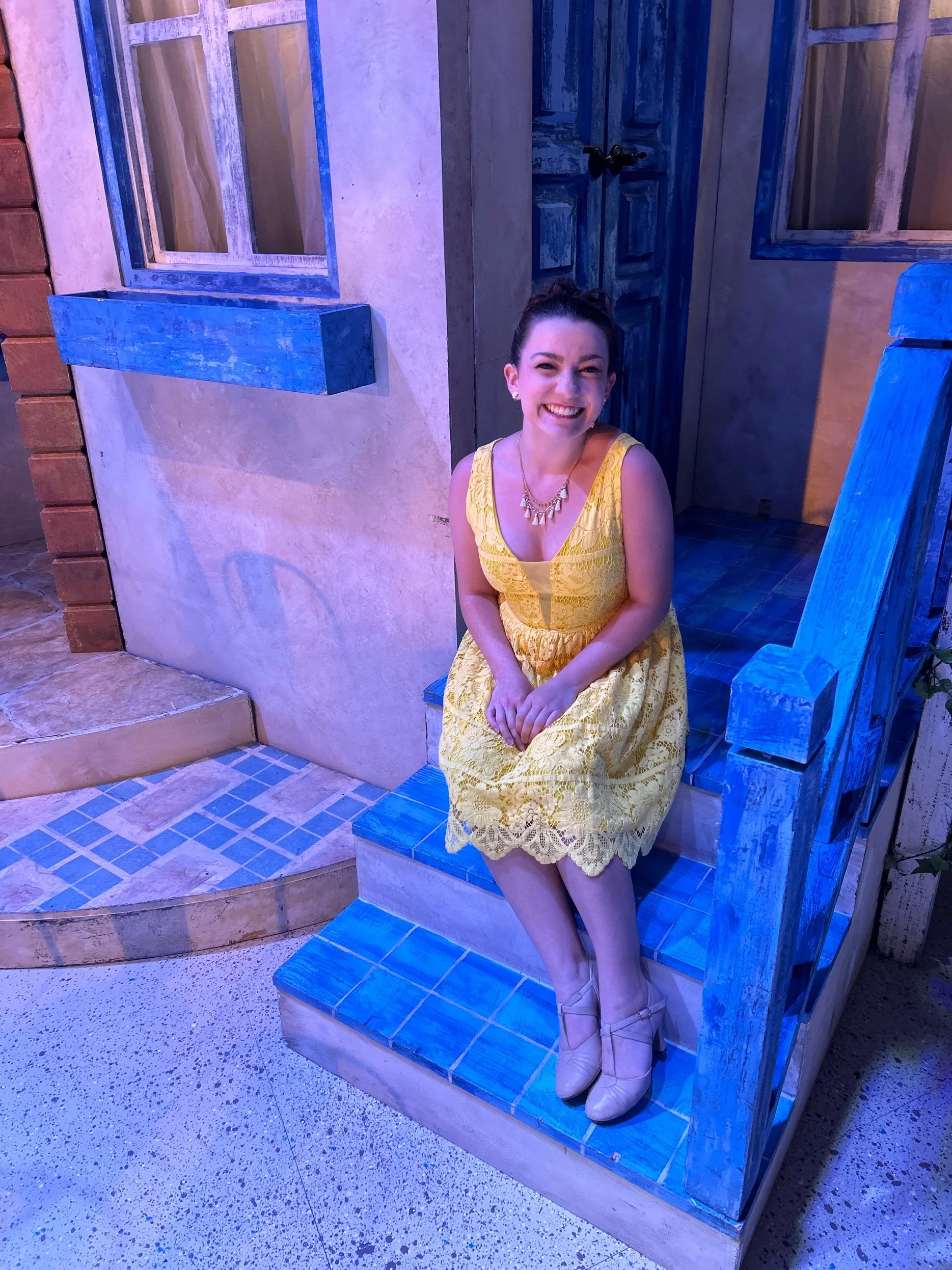 Rehearsal for Mamma Mia! at Great Lakes Center for the Arts
Photo from Instagram Story Takeover, linked here