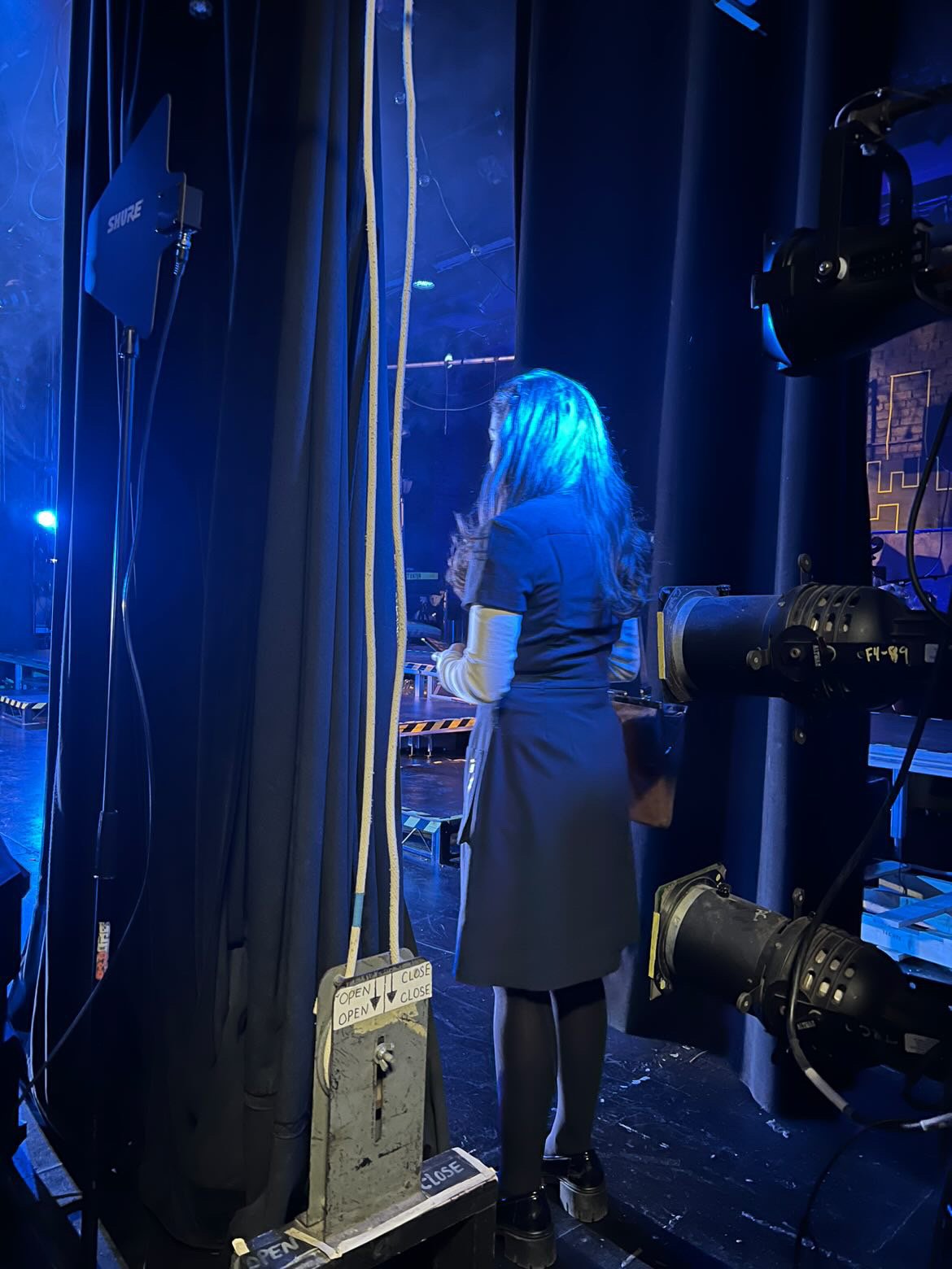 Backstage for Urinetown