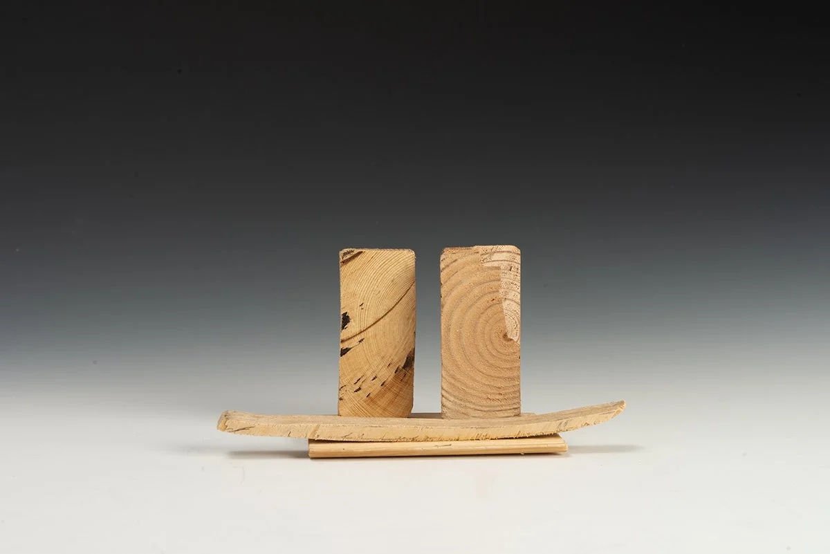  Wood Sculptures 5  4” x 7.5” x 4” 