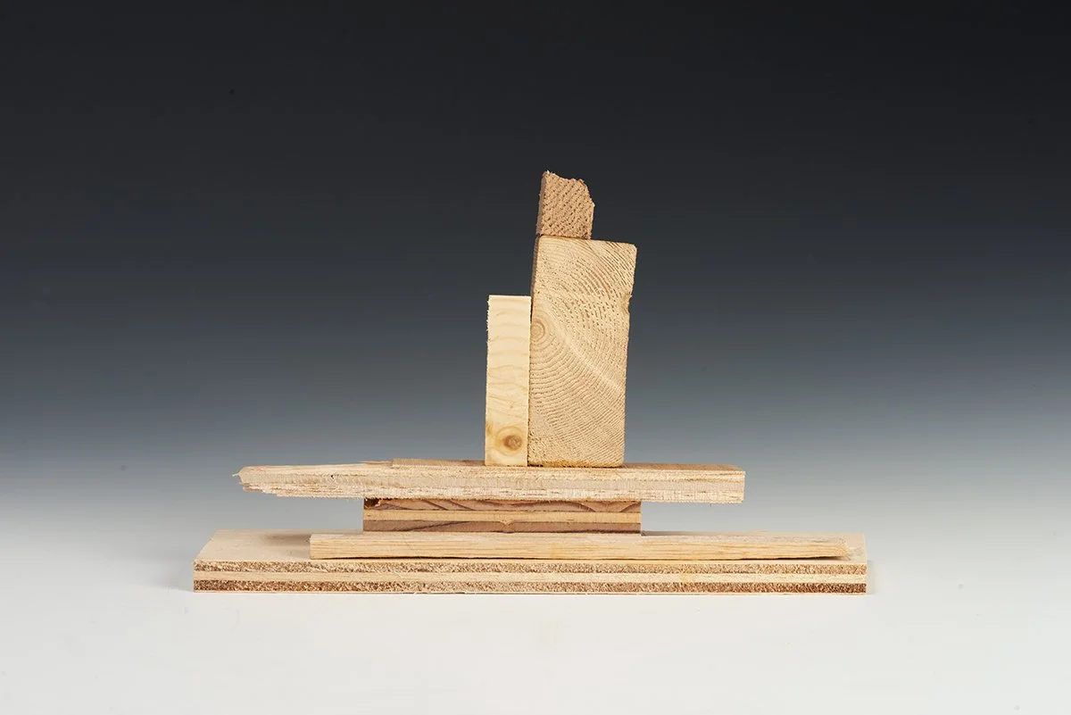  Wood Sculptures 2  6” x 9.5” x 3”