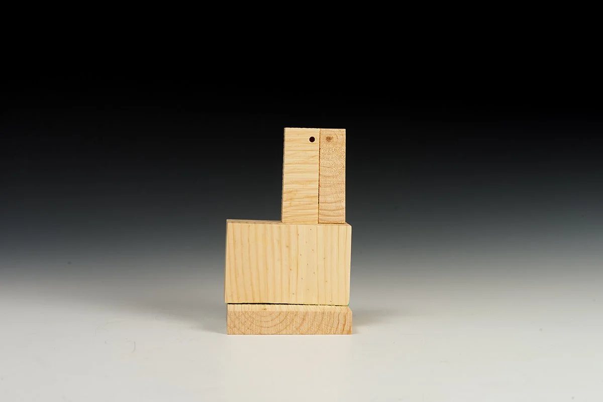  Wood Sculptures 7  5.5” x 3.5” x 2.25”