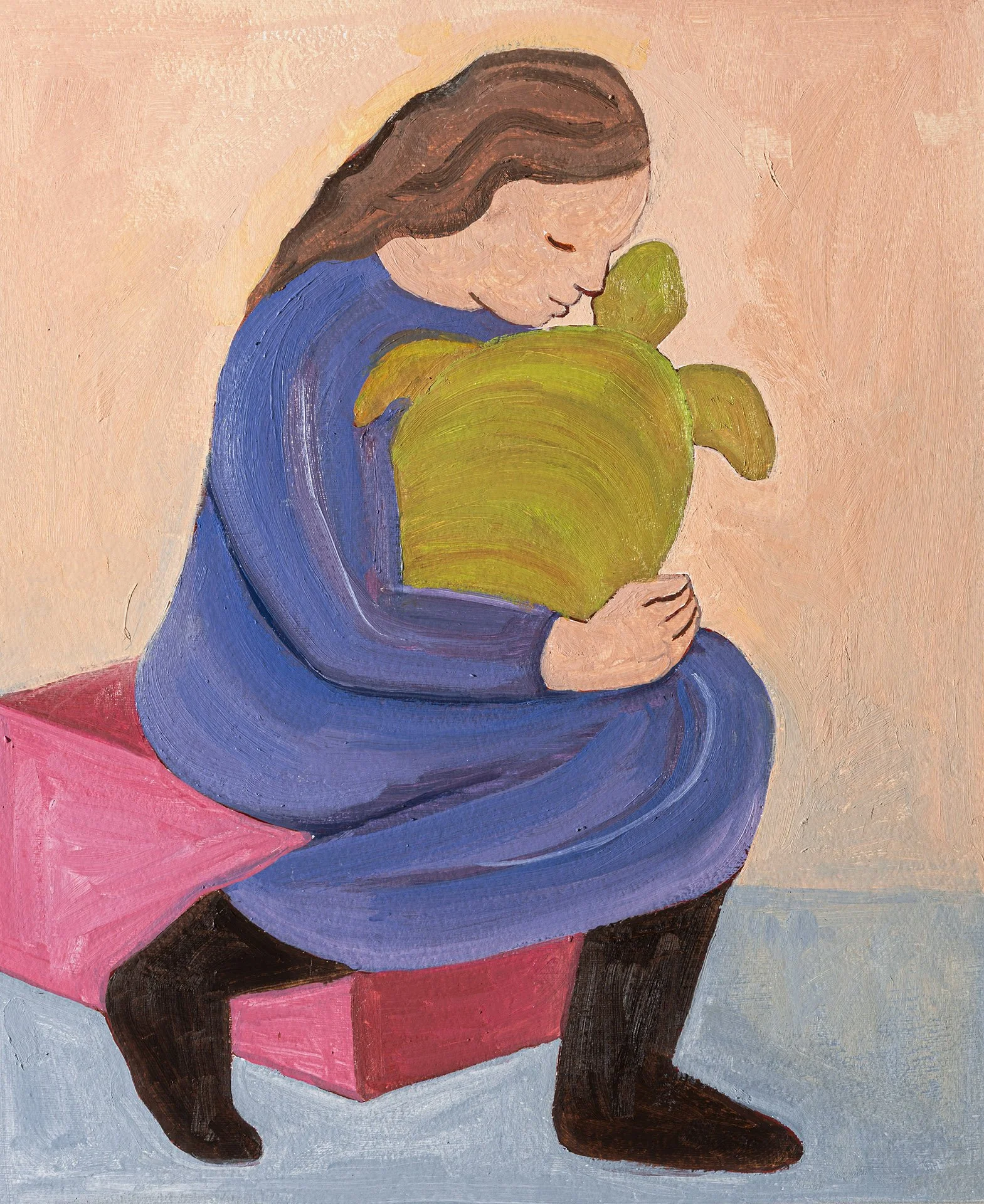  After Elizabeth Catlett  Oil paint on paper  18” x 15”