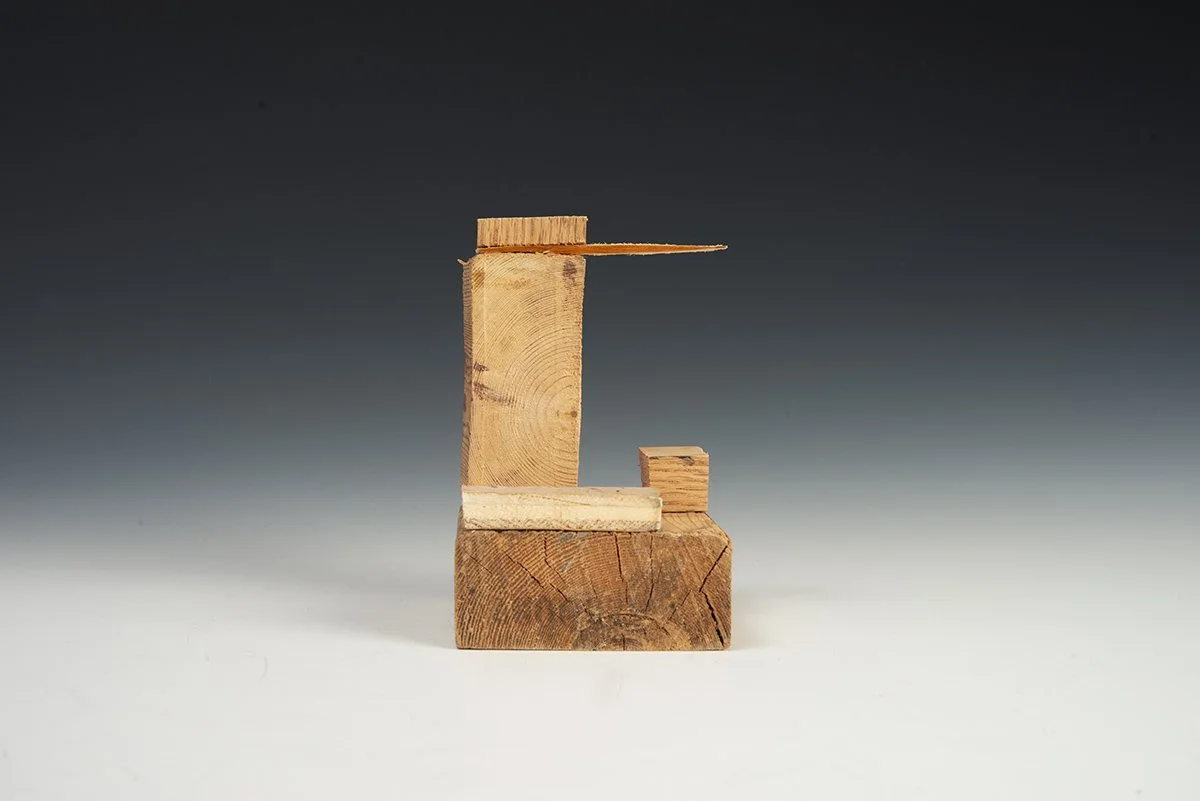  Wood Sculptures 1  6” x 3.5” x 3.5”