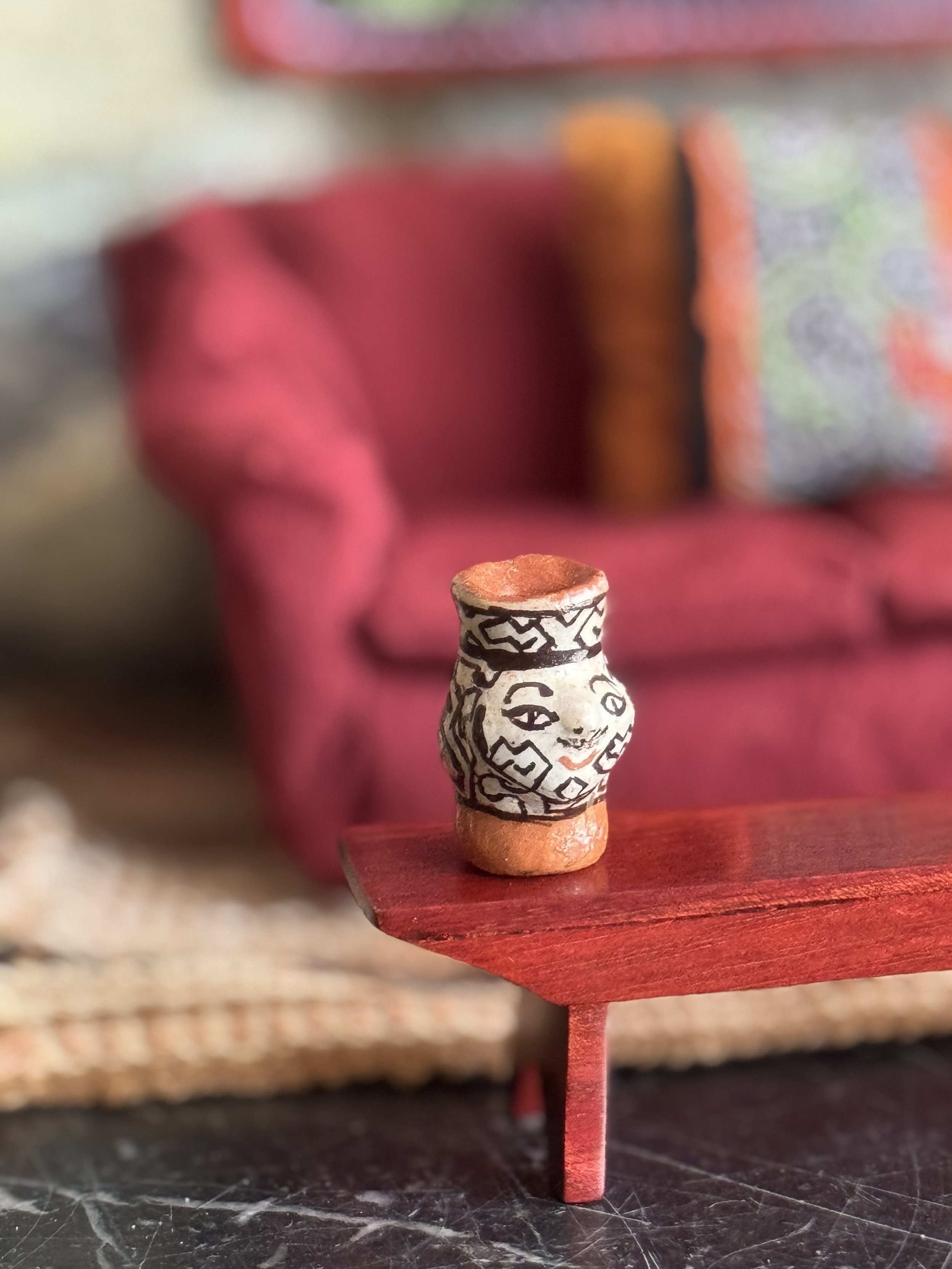 Shipibo Face Vase