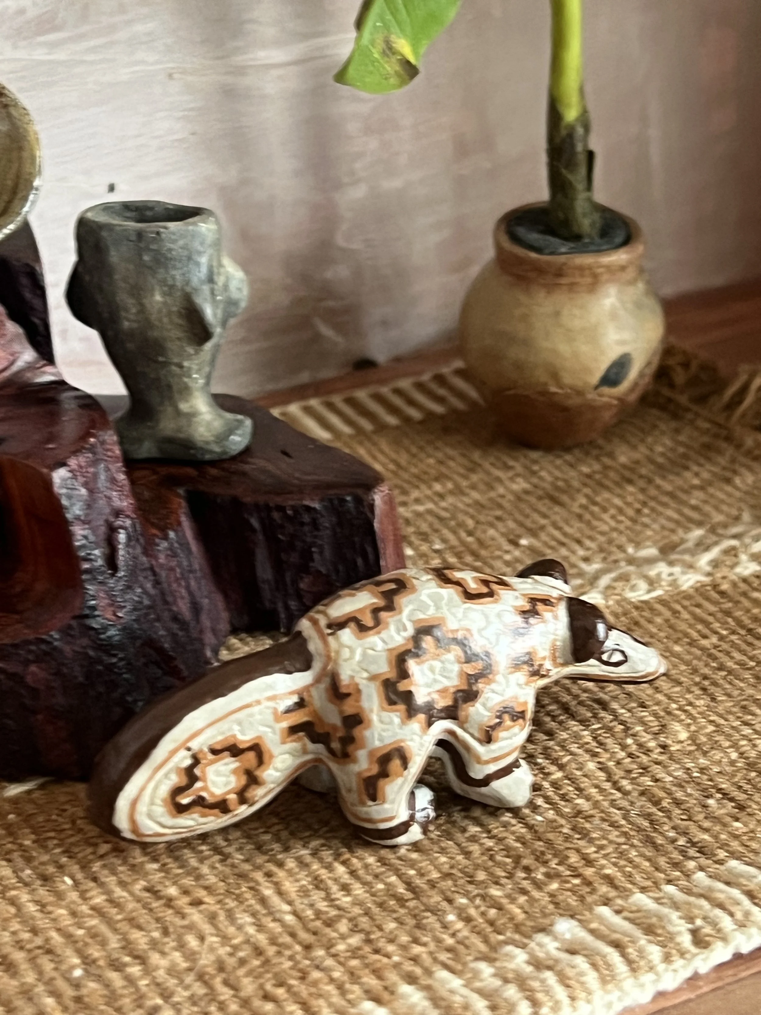 Shipibo Anteater Pottery Figure