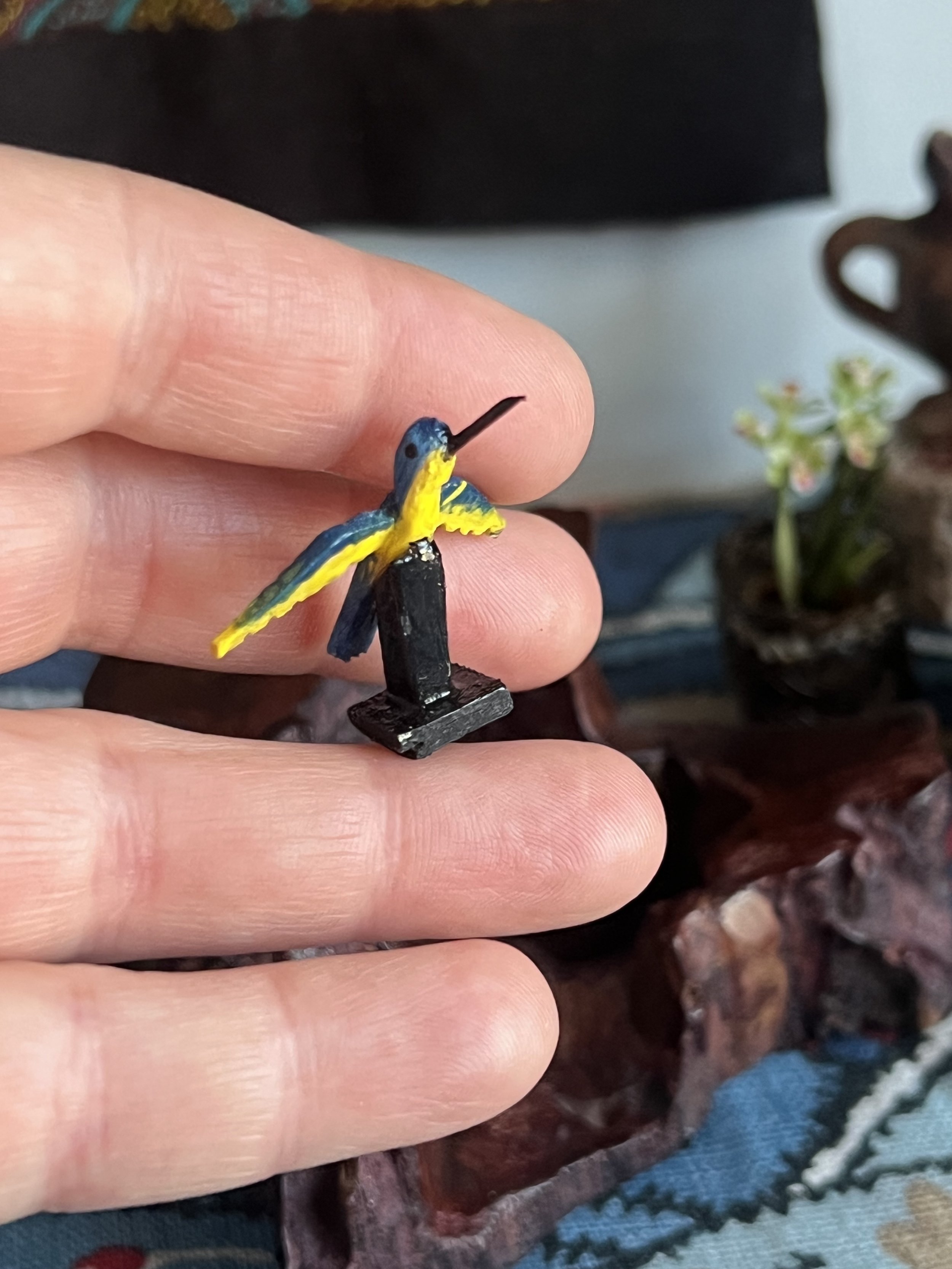 Tiny Hummingbird Sculpture