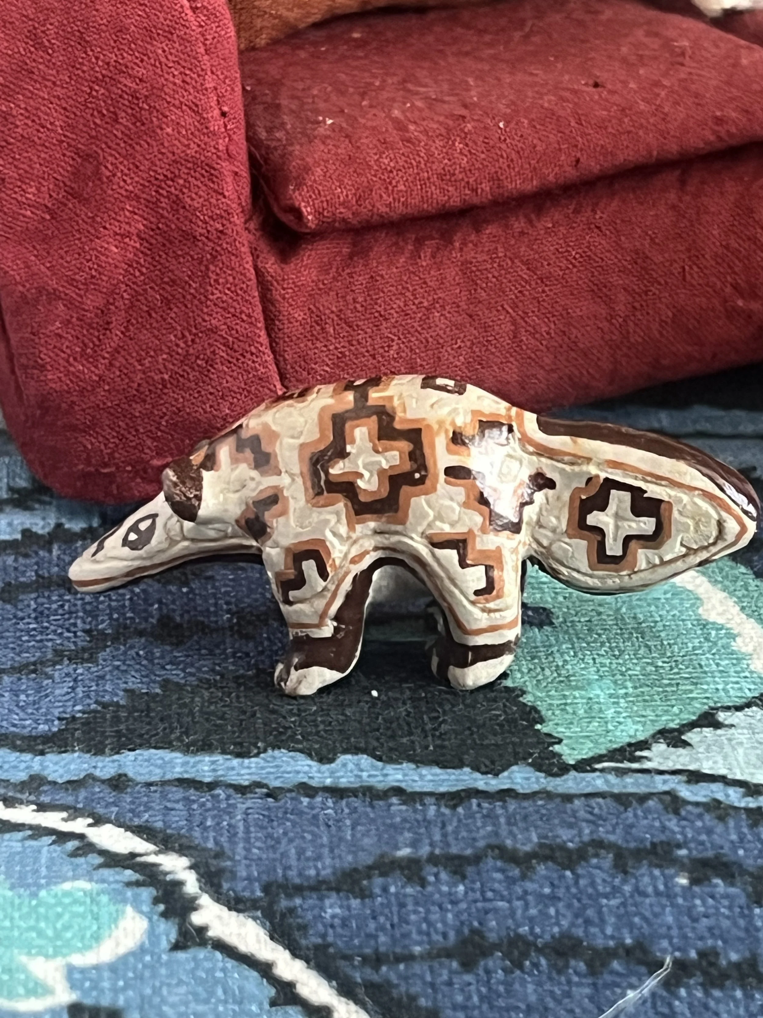 Shipibo Anteater Pottery Figure