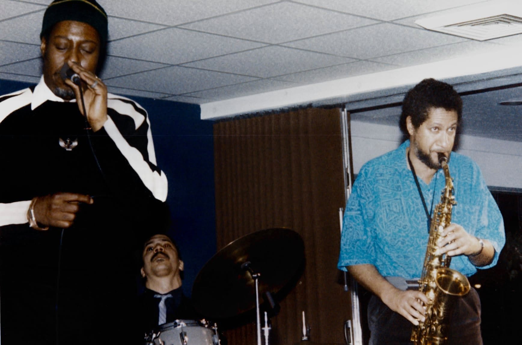 Leon Thomas, Steve Johns & Gary Bartz. Photo by Maurice Robertson.