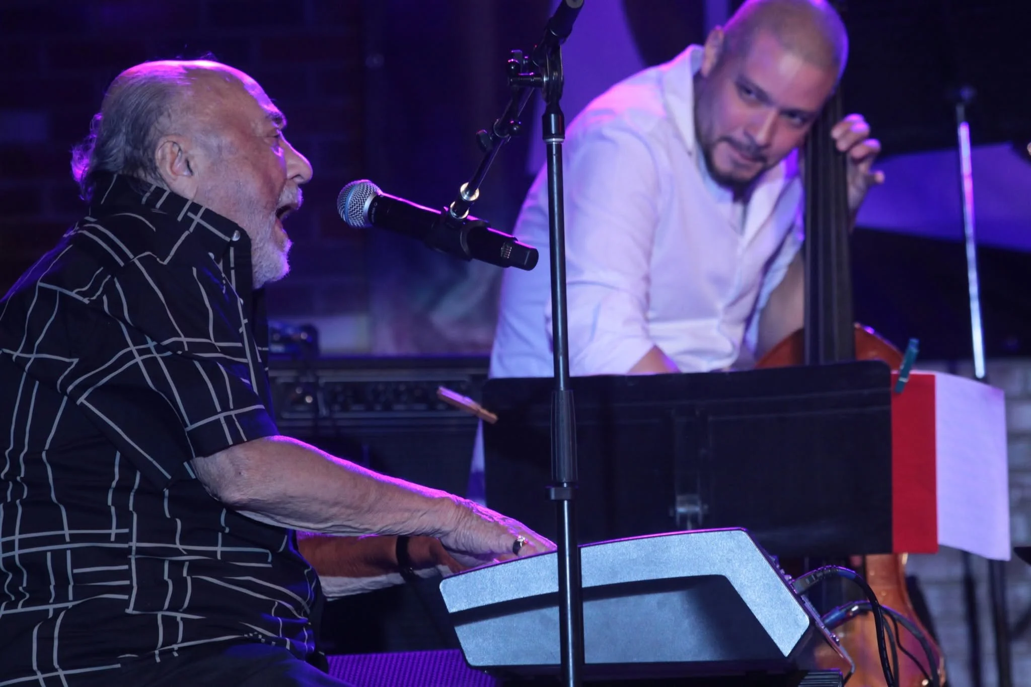 Eddie Palmieri & Lucques Curtis. Photo by Maurice Robertson.