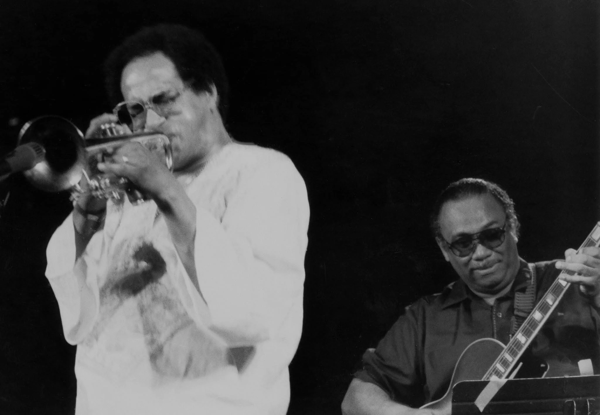 Jimmy Owens & Ted Dunbar. Photo by Maurice Robertson.