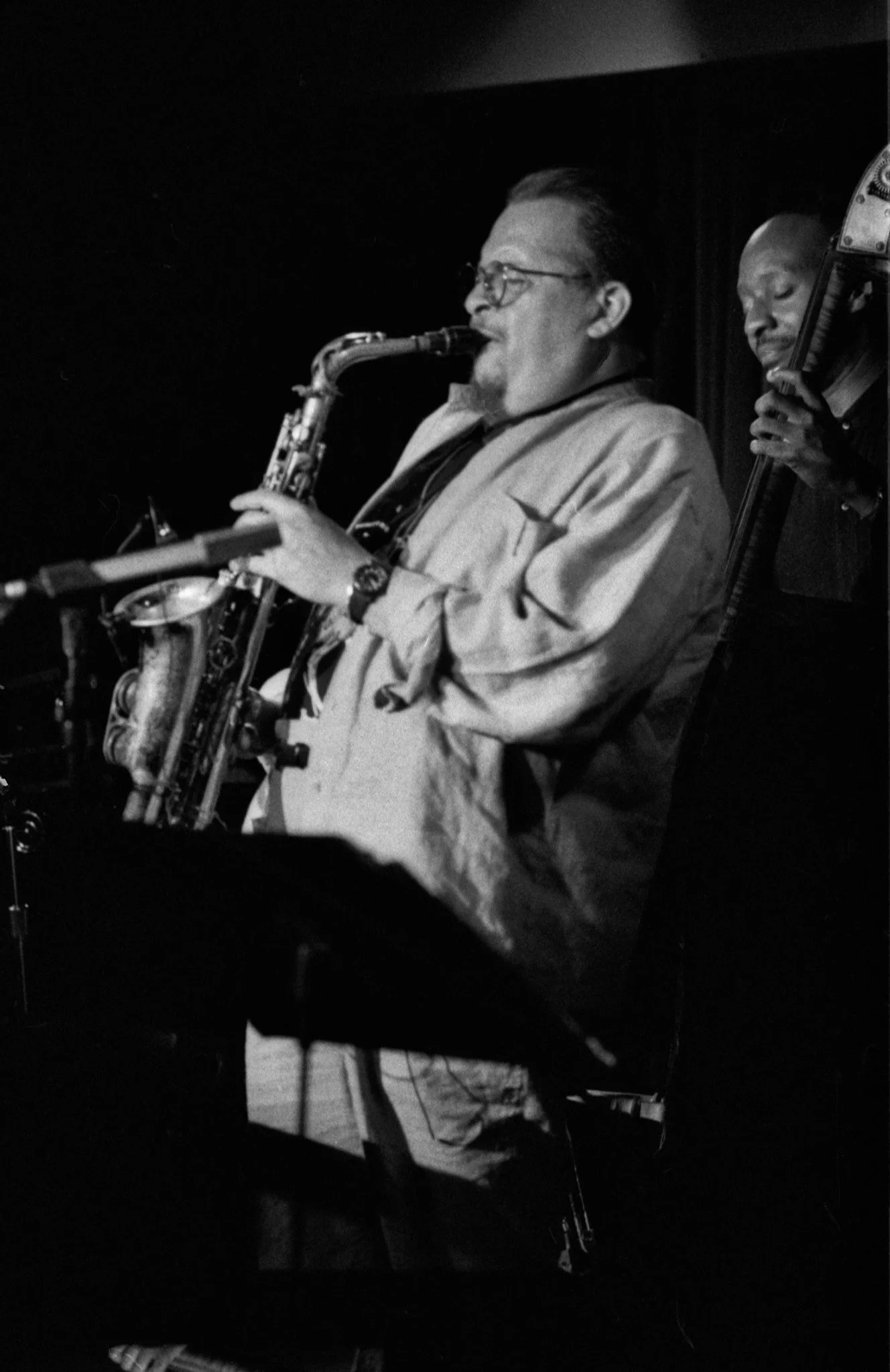 Jackie McLean & Nat Reeves. Photo by Maurice Robertson.