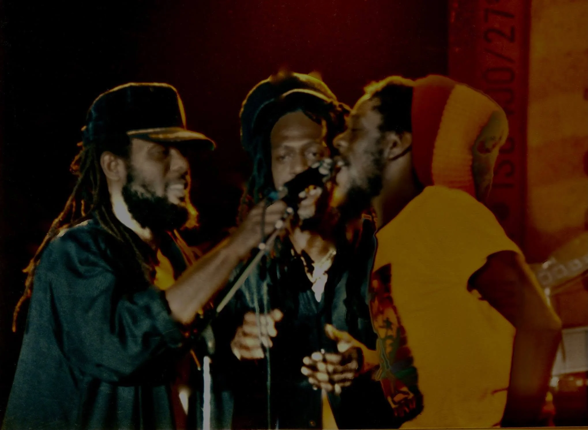 Rugs Clarke, Gregory Isaacs & Dennis Brown. Photo by Maurice Robertson.