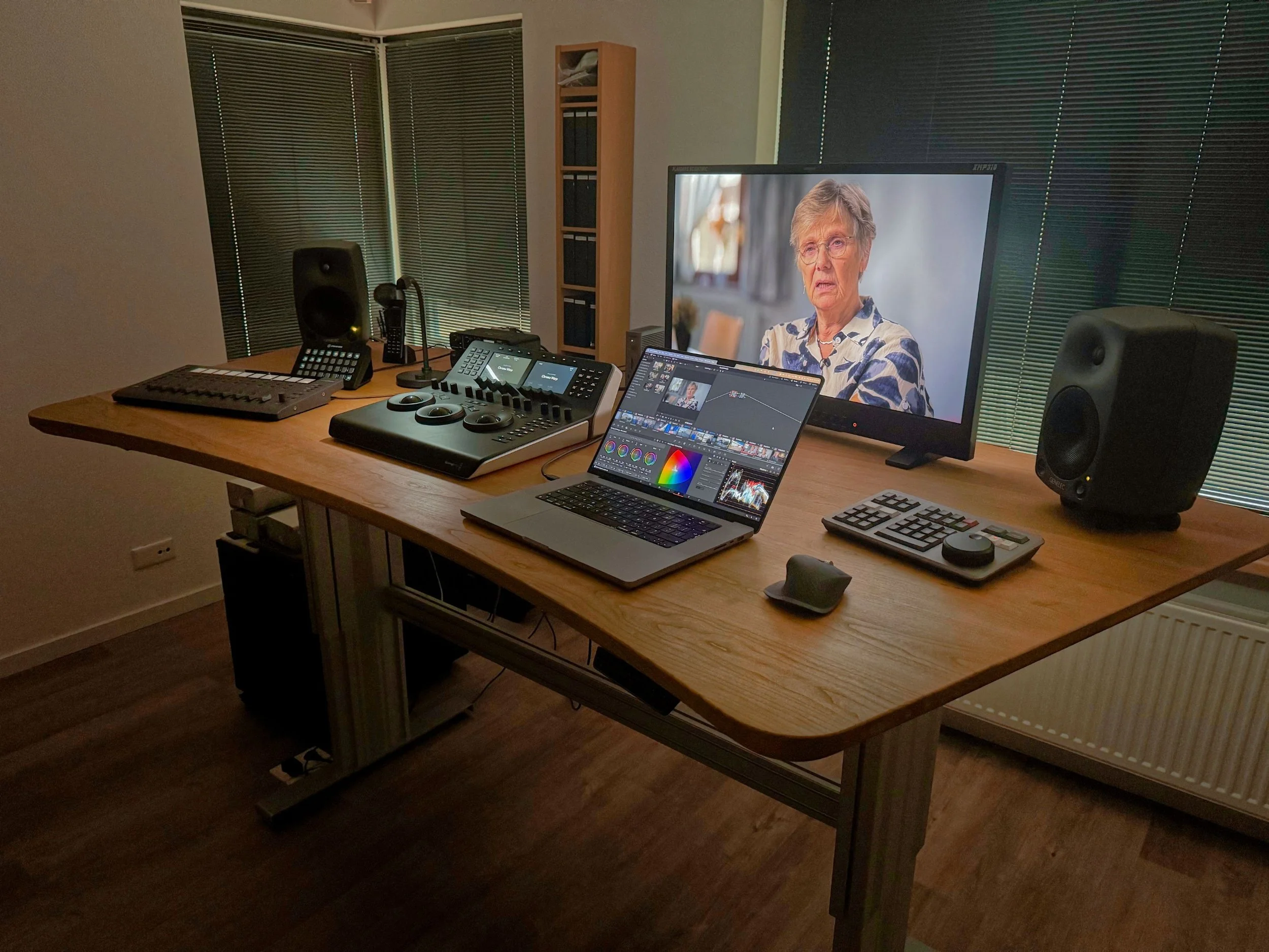 large cherry desktop for video editing and color grading