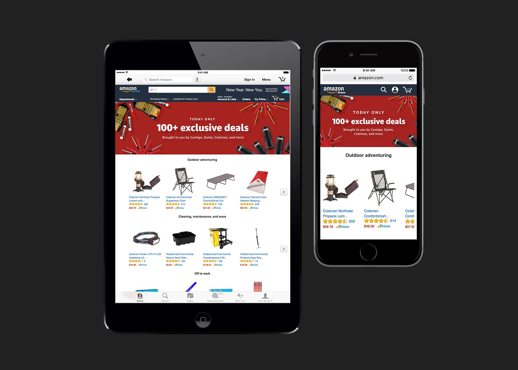 Day 2 mobile landing page
