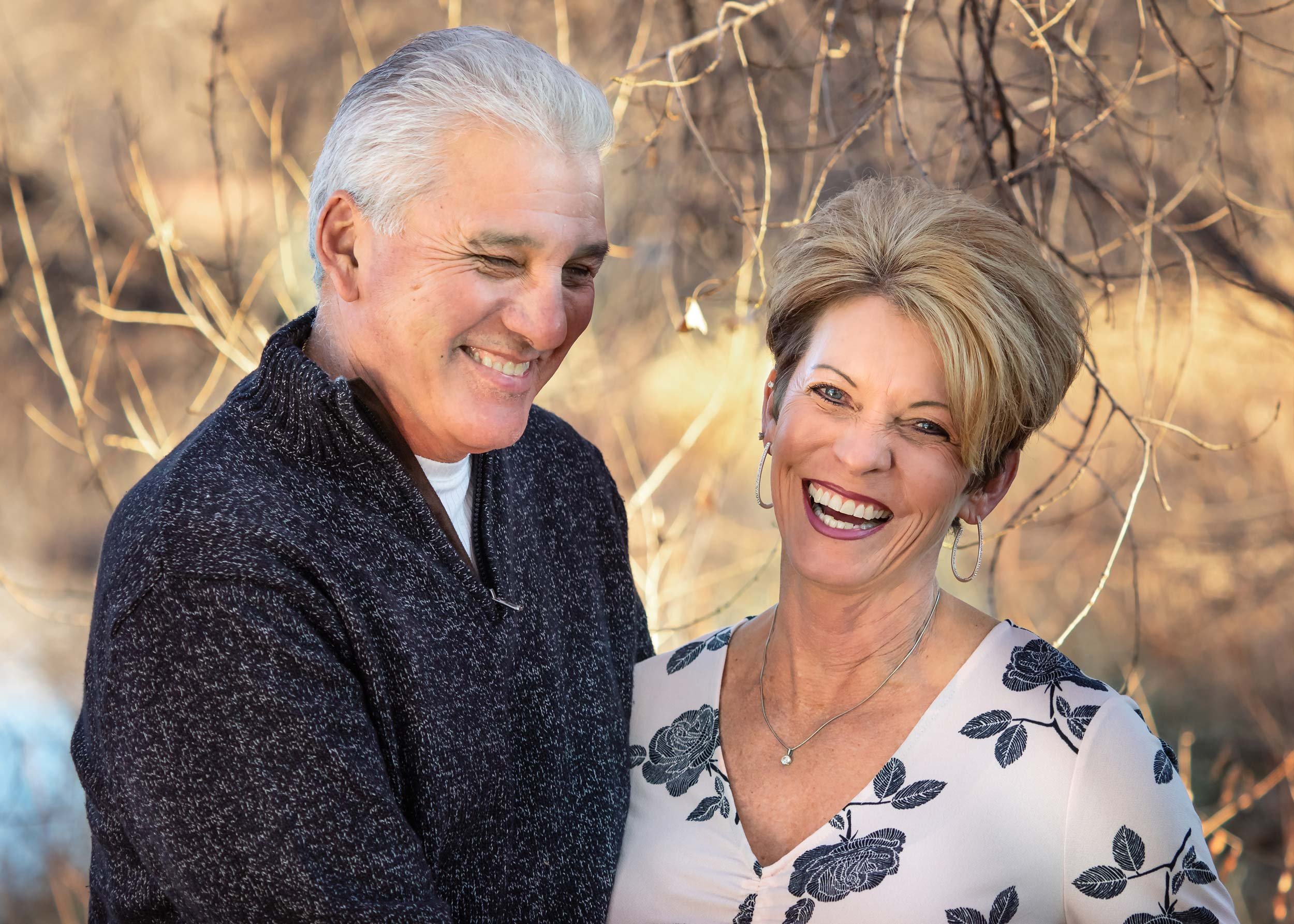 Laughter really is the best medicine...especially during a couple's photography session in Fort Collins.