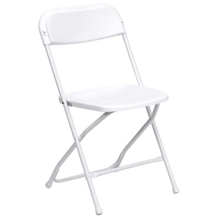 White samsonite chairs
