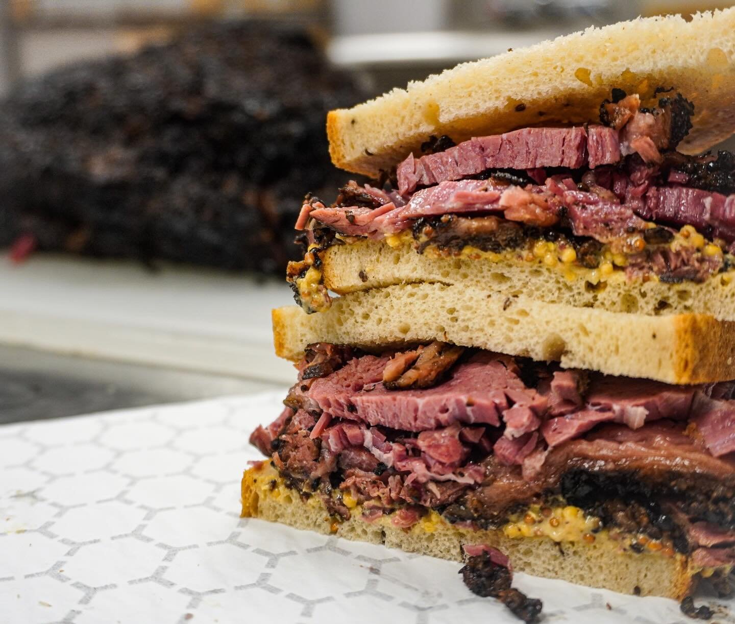 #charlotte get ready: @meshugganah&rsquo;s Jewish deli classics are back on the lunch menu, starting this week! 

The beloved pandemic-era pop-up will open for lunch service on Wednesday, Feb. 18, inside @city.kitch West End. Hours are 11 a.m.-3 p.m.