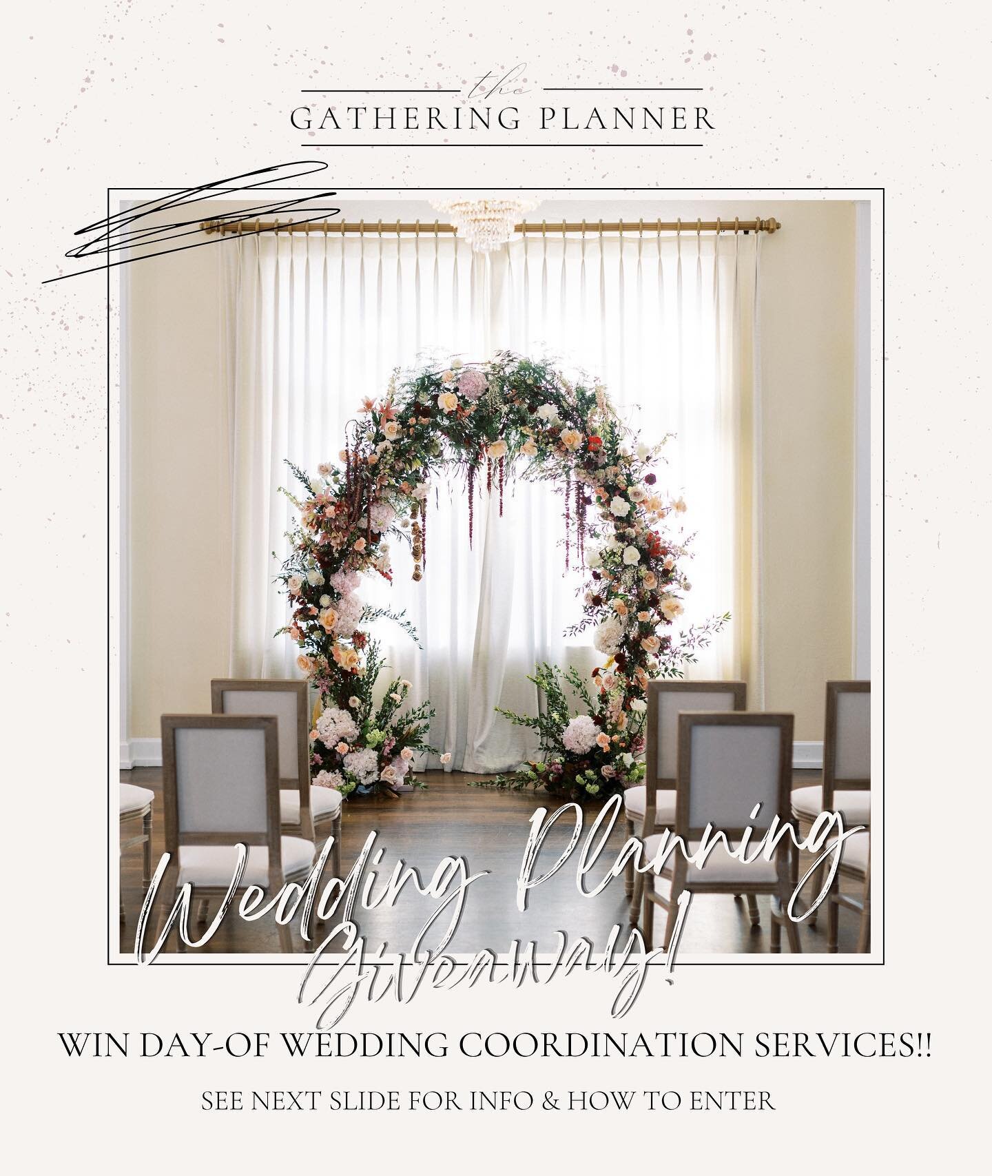 WE&rsquo;RE STARTING OFF THIS WEEK WITH A SPECIAL ANNOUNCEMENT 👏🏻

WEDDING GIVEAWAY✨ 

One amazing couple will be chosen at random for a chance to win A FREE DAY OF COORDINATING PACKAGE! 

Rules for giveaway

1. Must be getting married between May 