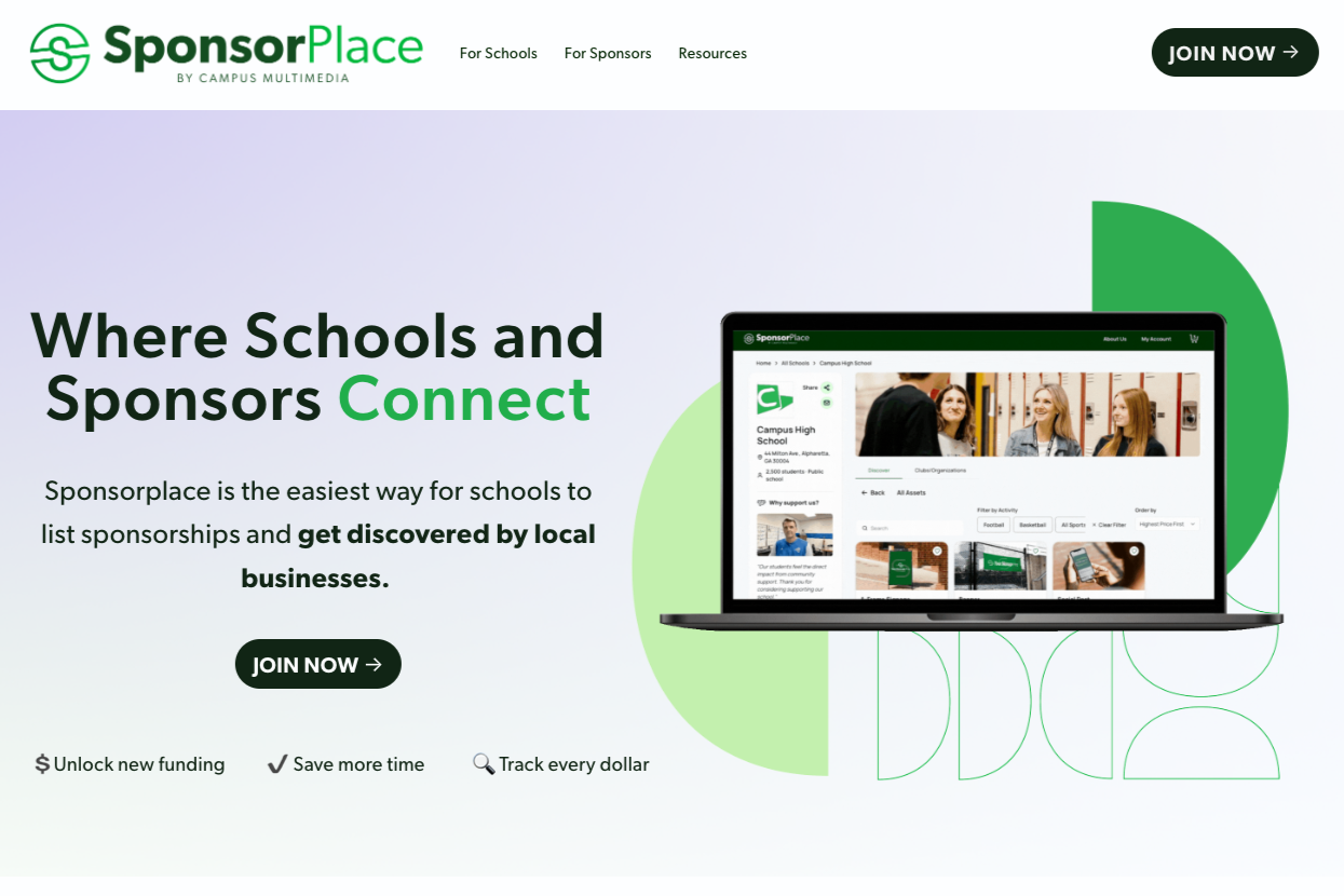 New Digital Marketplace Connects K-12 Schools With Local Sponsors to Fund Athletics and Community Programs
