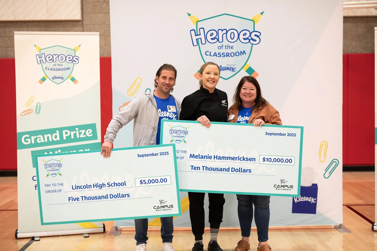 Kleenex Gives a teacher $10k