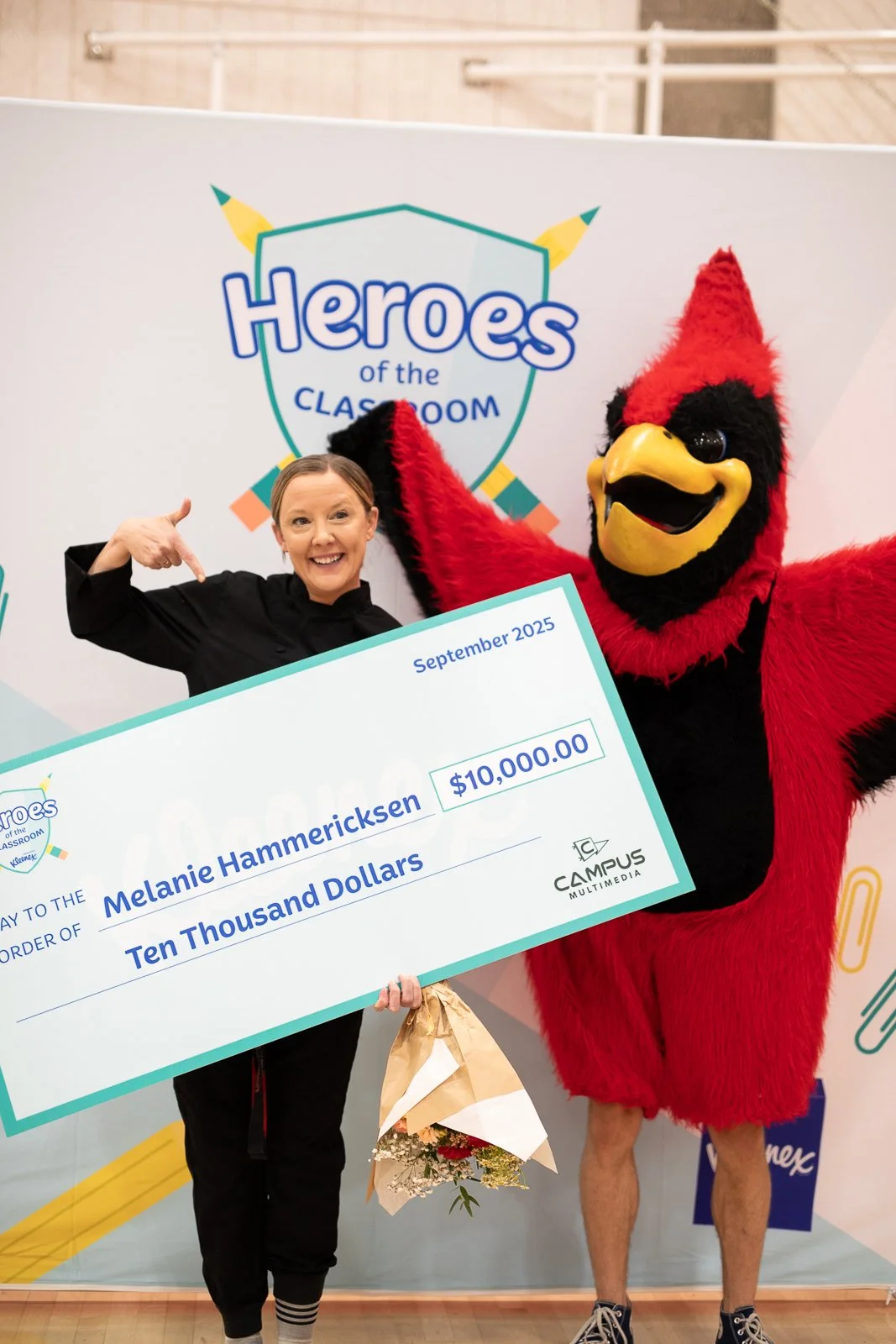 Melanie Hammericksen, winner of the 2025 Heroes of the Classroom Contest