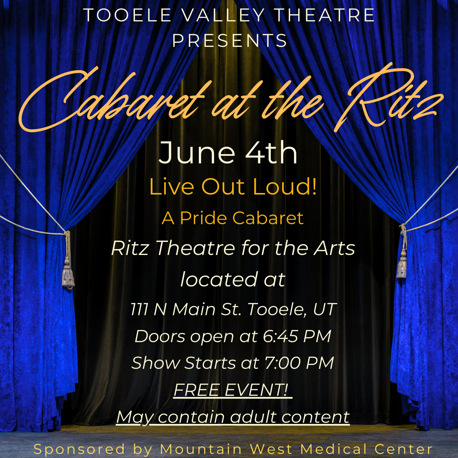 Tooele Valley Theatre Cabaret: Live Out Loud
