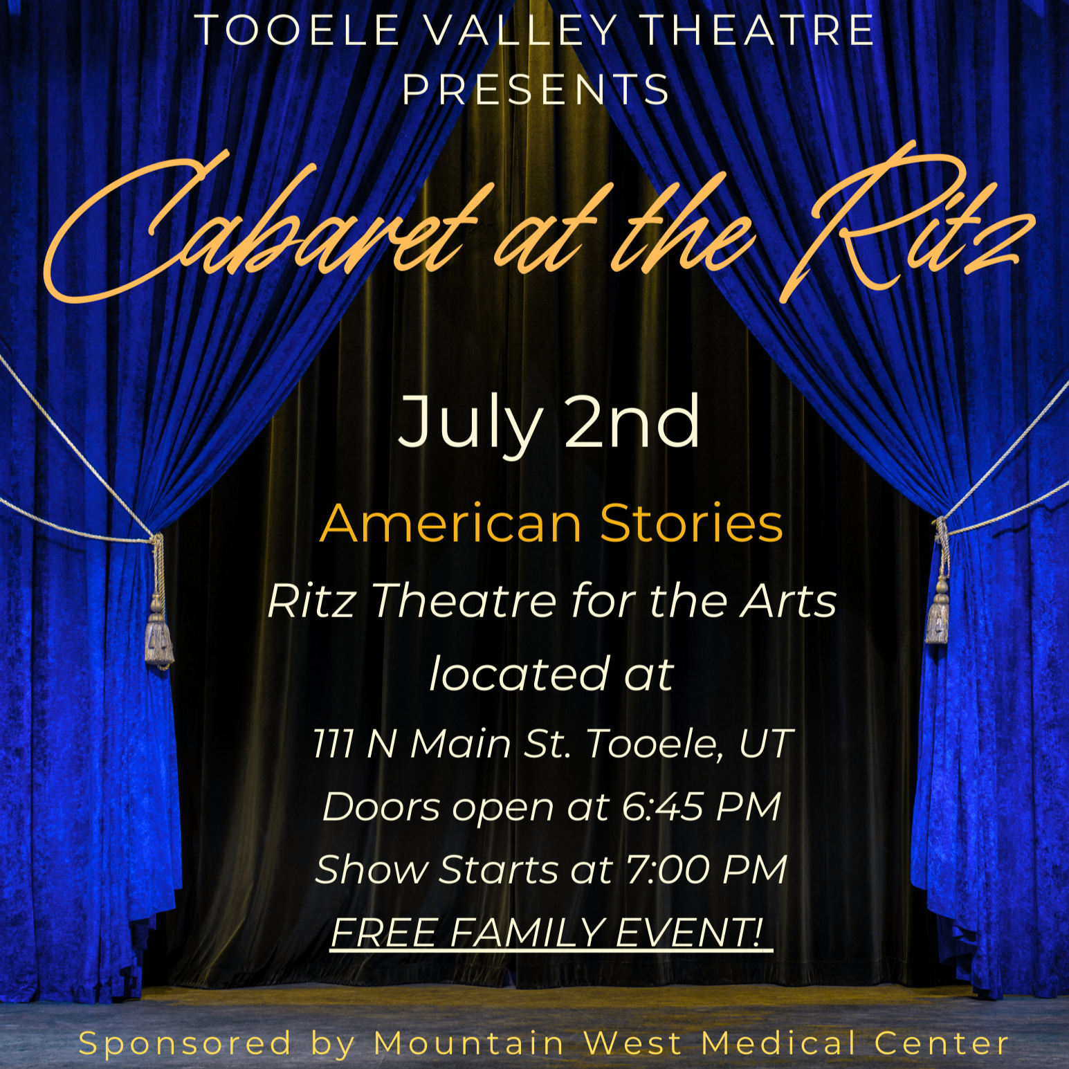Tooele Valley Theatre Cabaret: American Stories