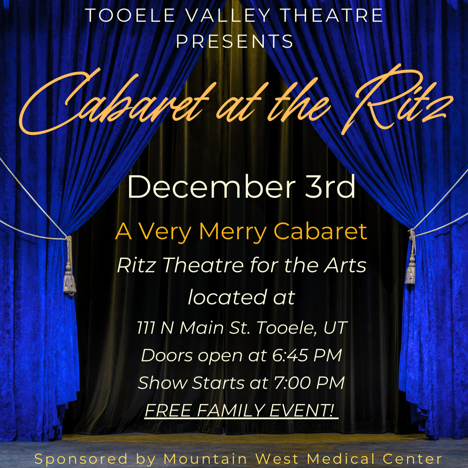 Tooele Valley Theatre Cabaret: A Very Merry Cabaret