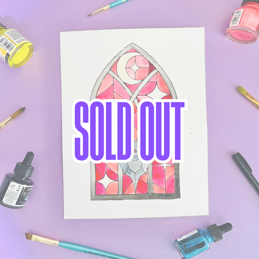 October 7, 2026 - Adult & Teen Classes: FREE Eerie Stained Glass Watercolor