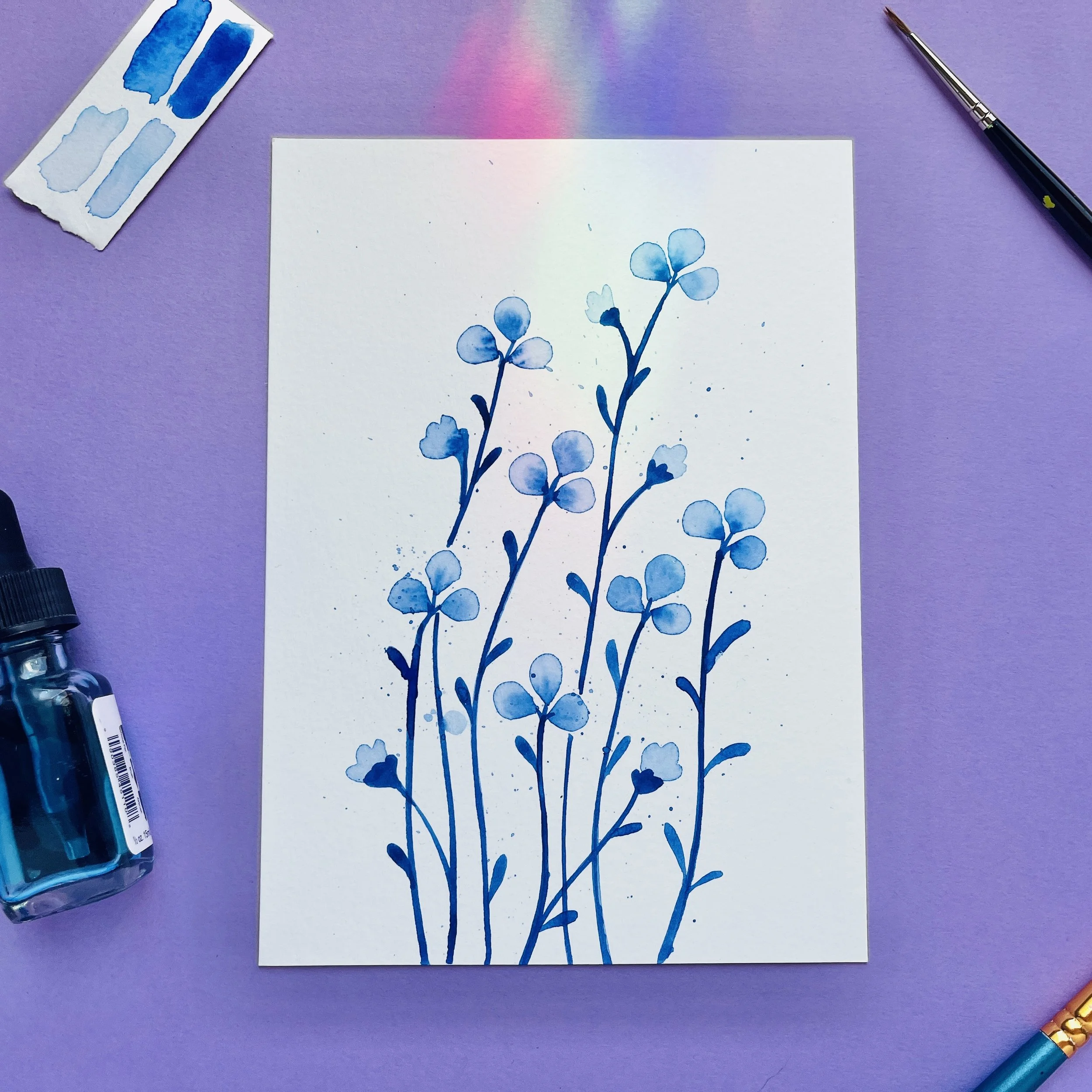 March 25, 2026 - FREE Adult & Teen Class: Liquid Watercolor Flowers