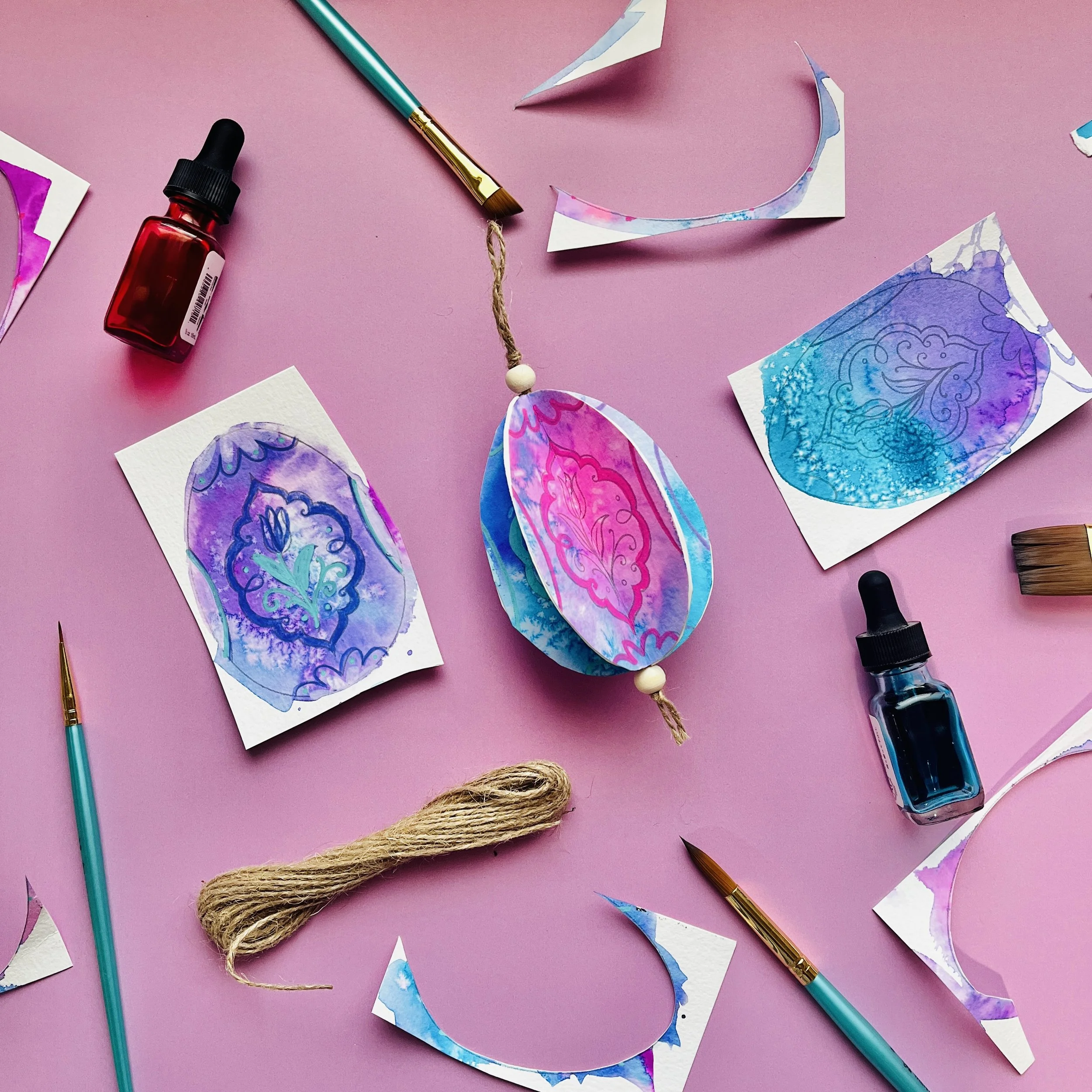 March 25, 2026 - Kid's Craft: 3D Watercolor Easter Eggs