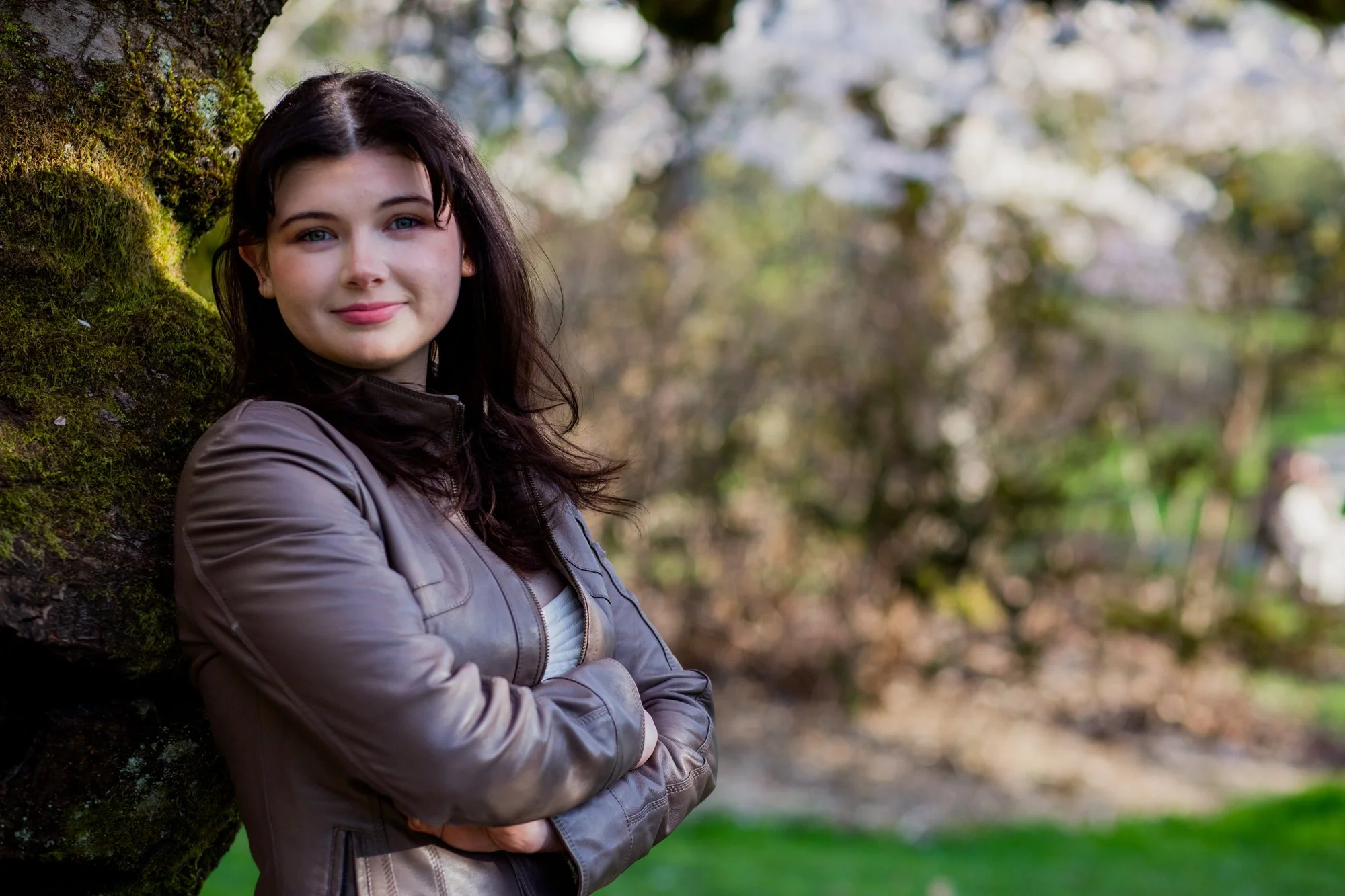Senior photo session at Washington Park Arboretum in Seattle