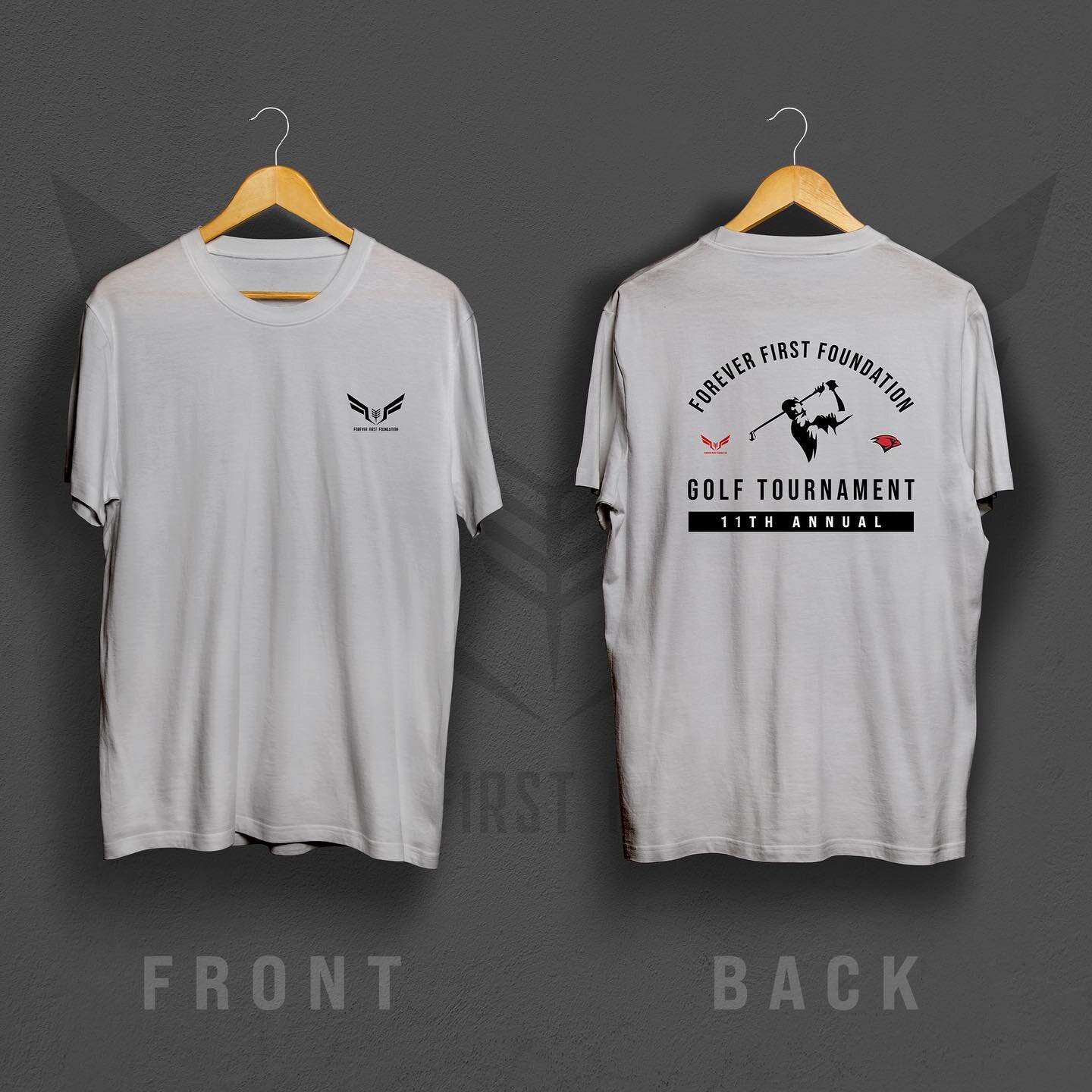 Really excited about the design of our 2023 Forever First Golf Tournament t-shirts! All participants of our June 17th golf tournament will receive this shirt as part of their gift bag. Huge shoutout to @botaaaron for designing these for us. 

Click o