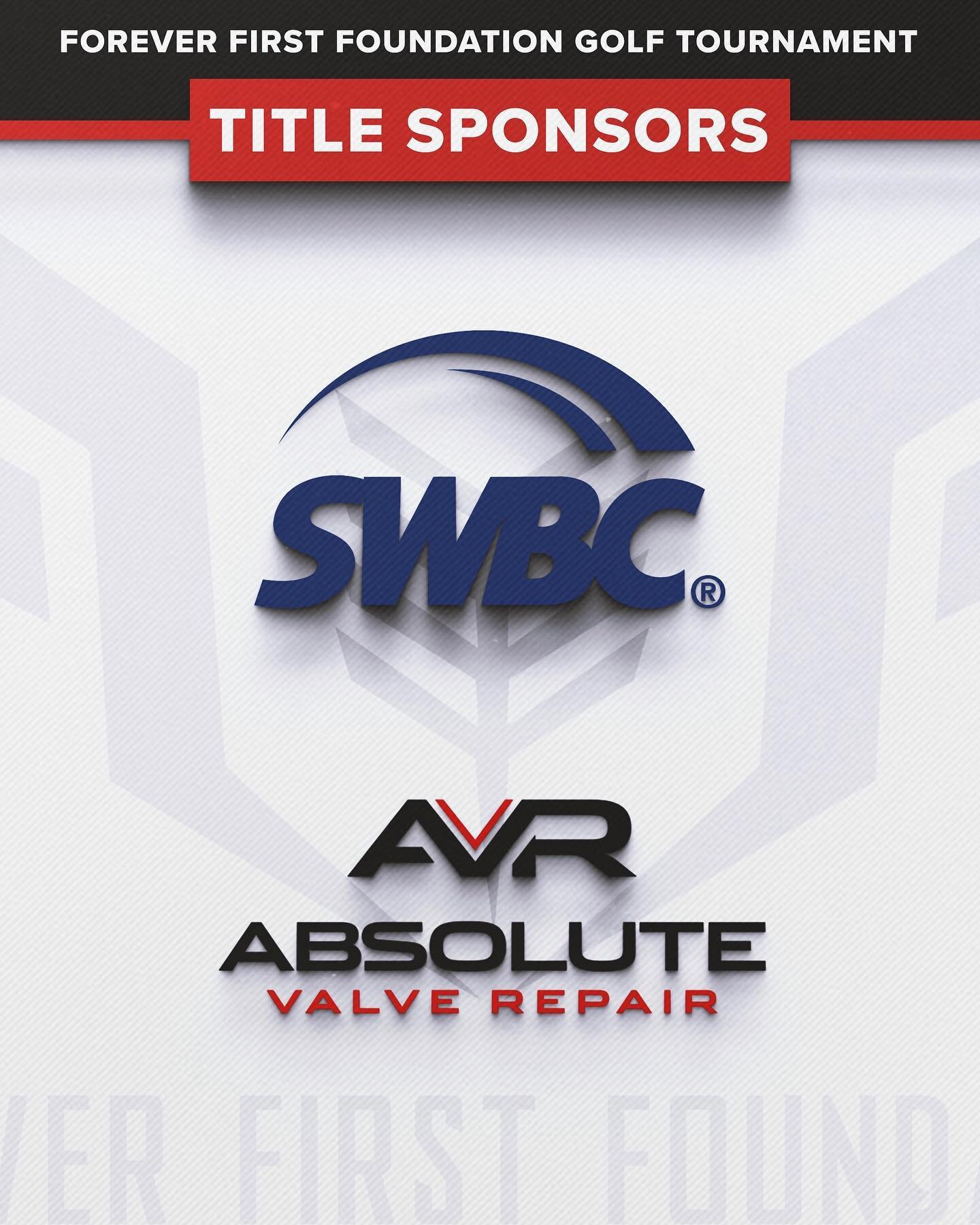 We would like to give a big shoutout to our two Title Sponsors for our 11th Annual Forever First Foundation Golf Tournament, SWBC and Absolute Valve Repair! Thank you so much for your generosity and willingness to help support UIW Football. 

We stil