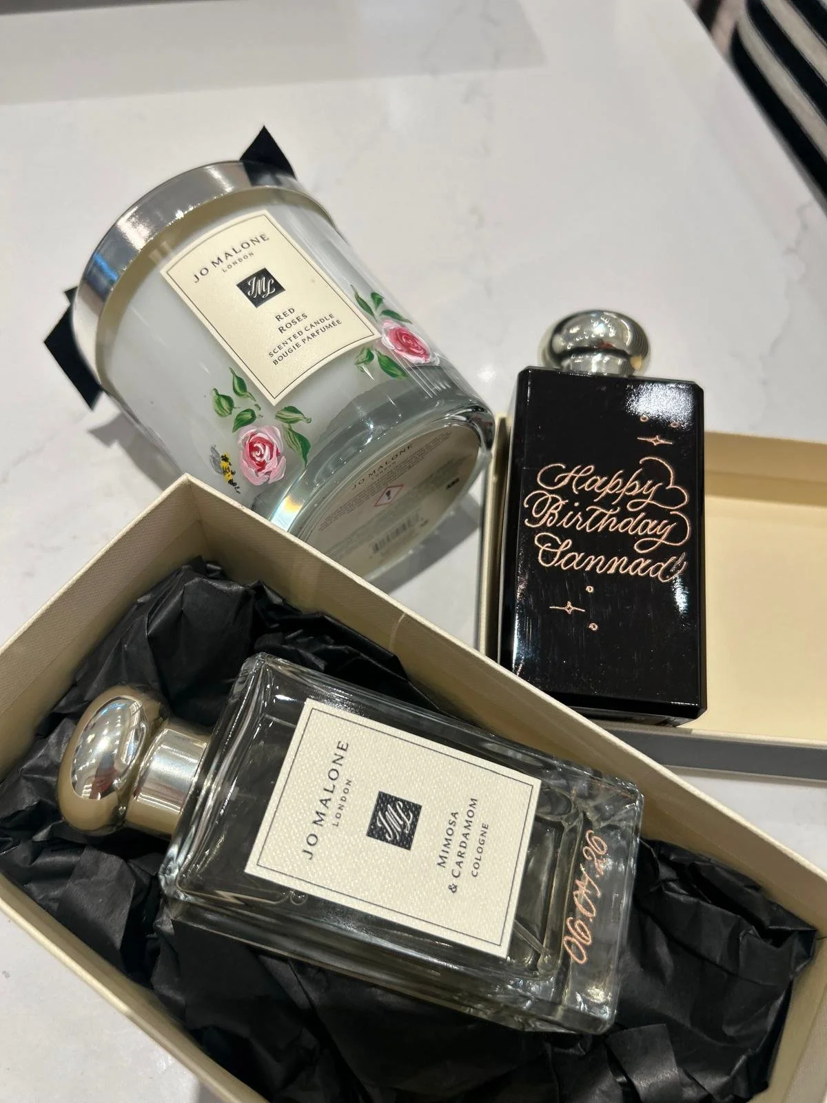 Live engraving and painting for Jo Malone London in Detroit