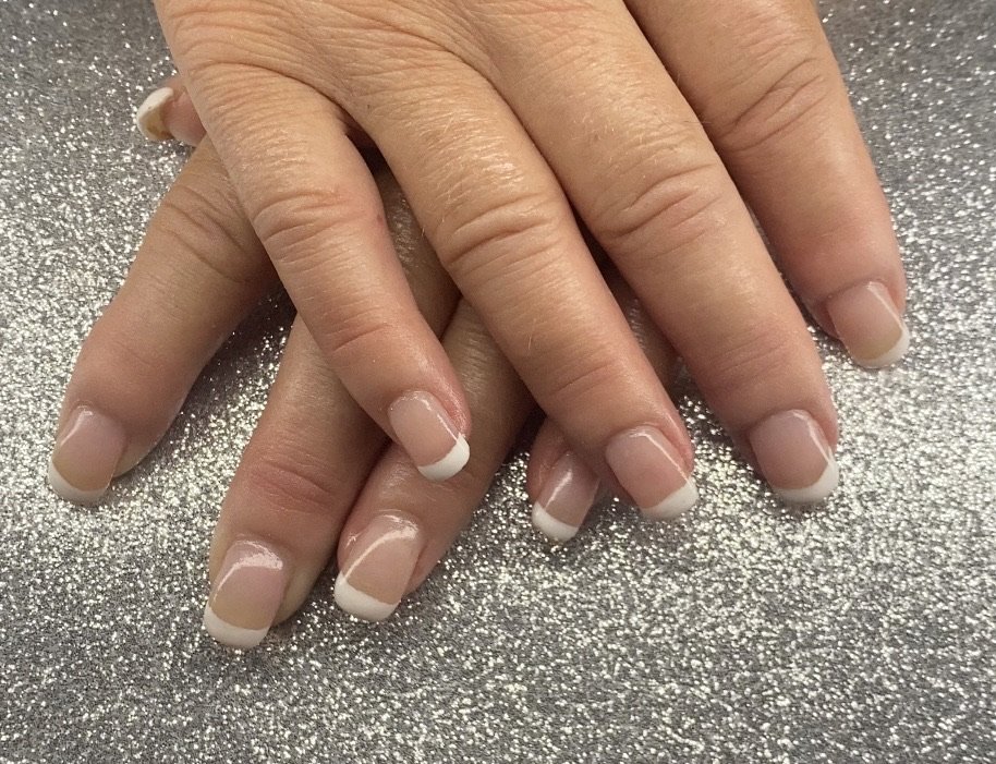 BIAB Gel overlays with French tips