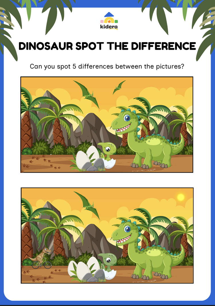 Printable spot-the-difference activity cards