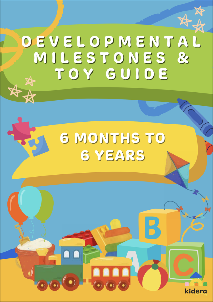 Cover of the milestones and toy guide