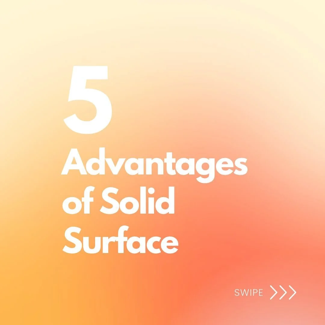 Swipe through to explore the advantages of Solid Surface. This material, free of crystalline silica and quartz, stands as one of the safest options in the industry.

At Newgrove Benchtops, we bring over 20 years of expertise as fabricators of Solid S