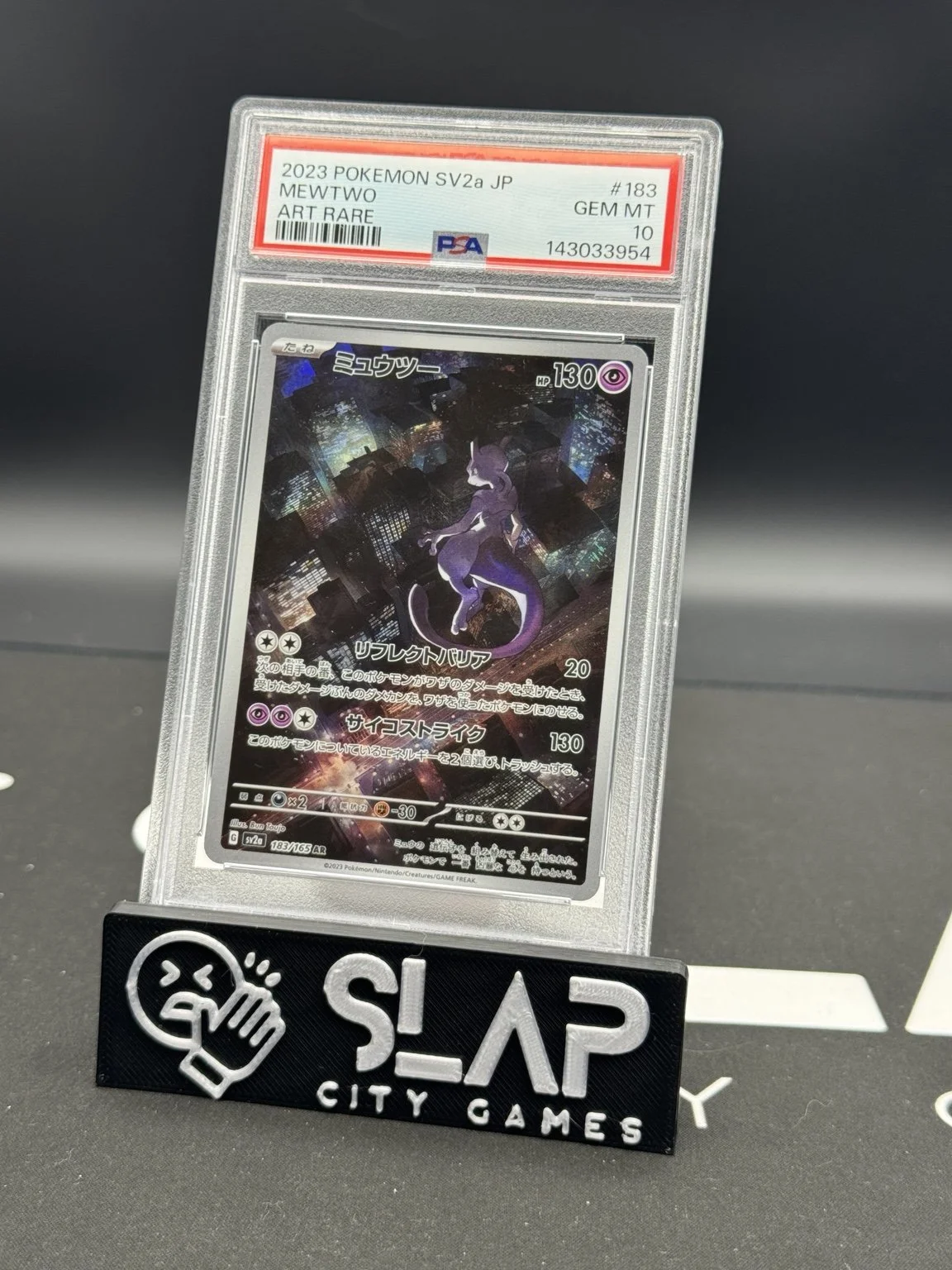 2023 Art Rare Mewtwo #183 PSA 10 - Pokemon SV2a JP