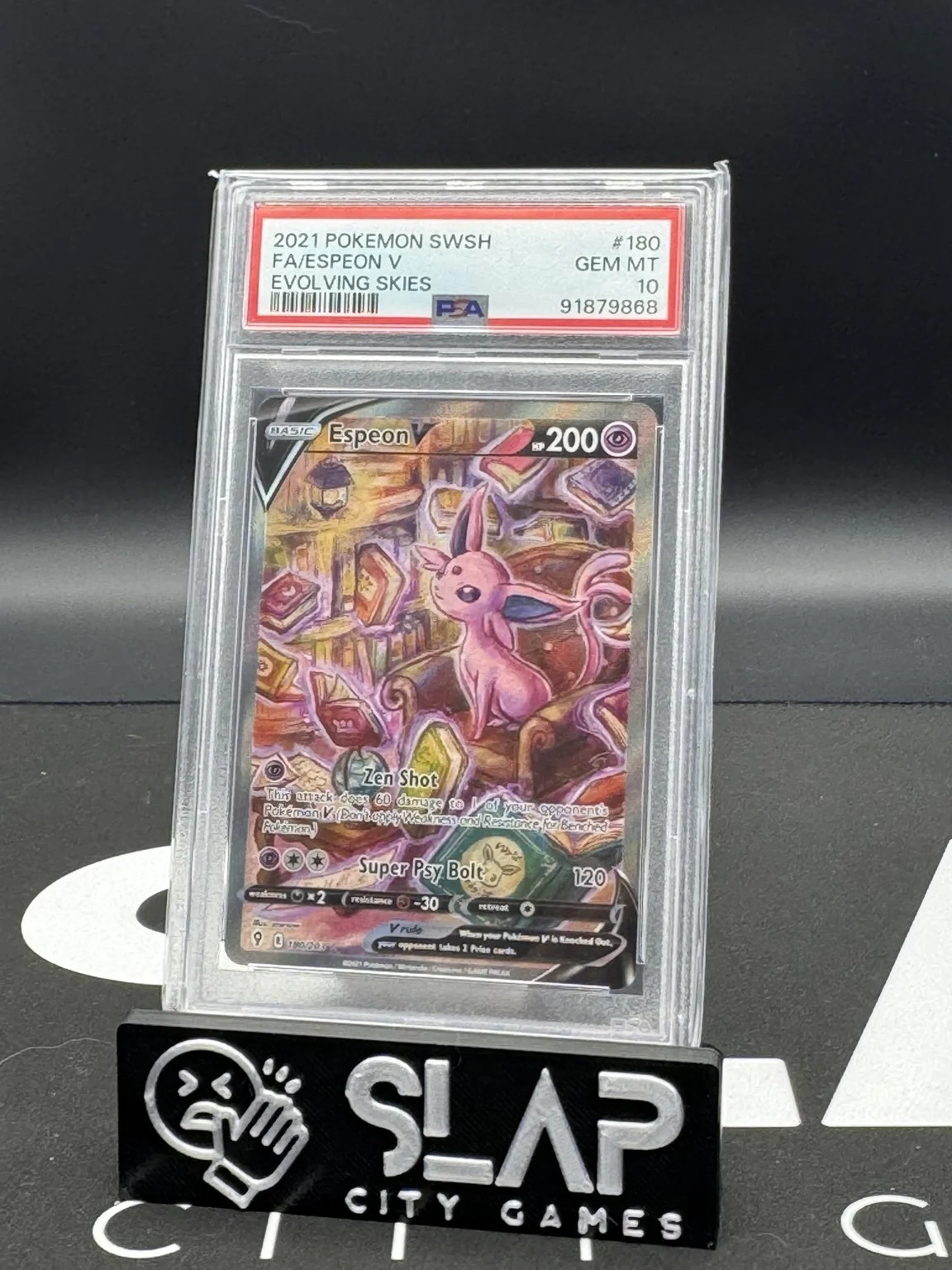 Espeon V #180 ALT Art - PSA 10 - Evolving Skies