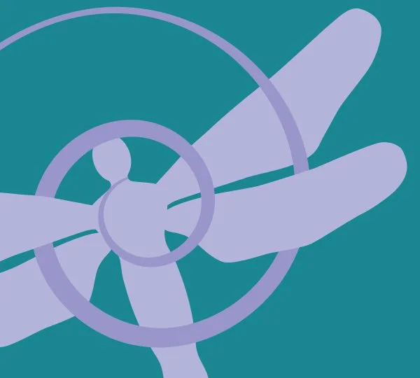 DragonFly Nation Logo of flat dragonfly illustration with a spiral coming through it.