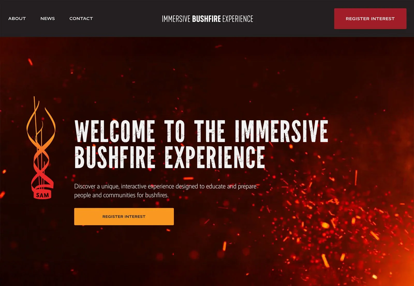 Immersive Bushfire Experience - Web, Brand