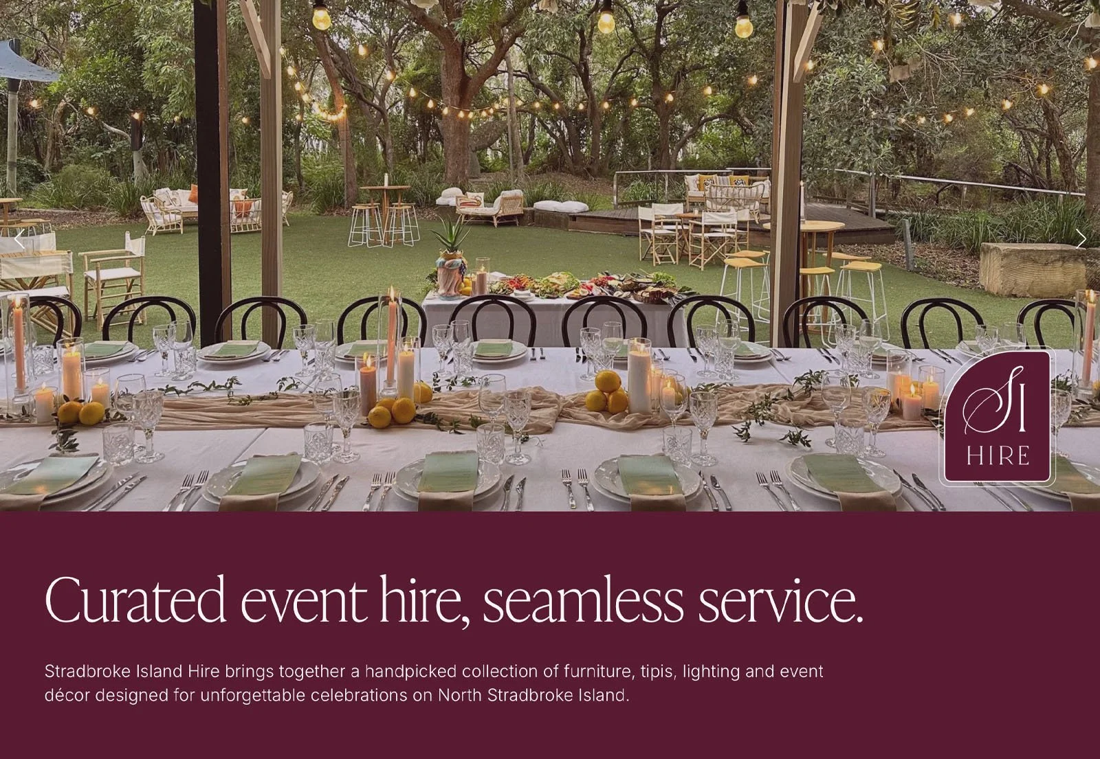 Stradbroke Island Hire - Web, Brand