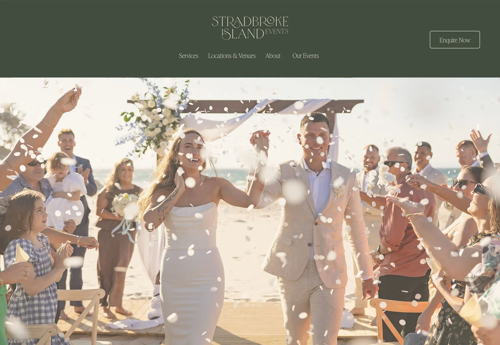 Stradbroke Island Events - Web, Brand