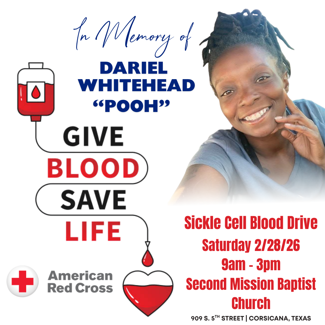Red Cross Sickle Cell Blood Drive In Memory of Dariel Whitehead