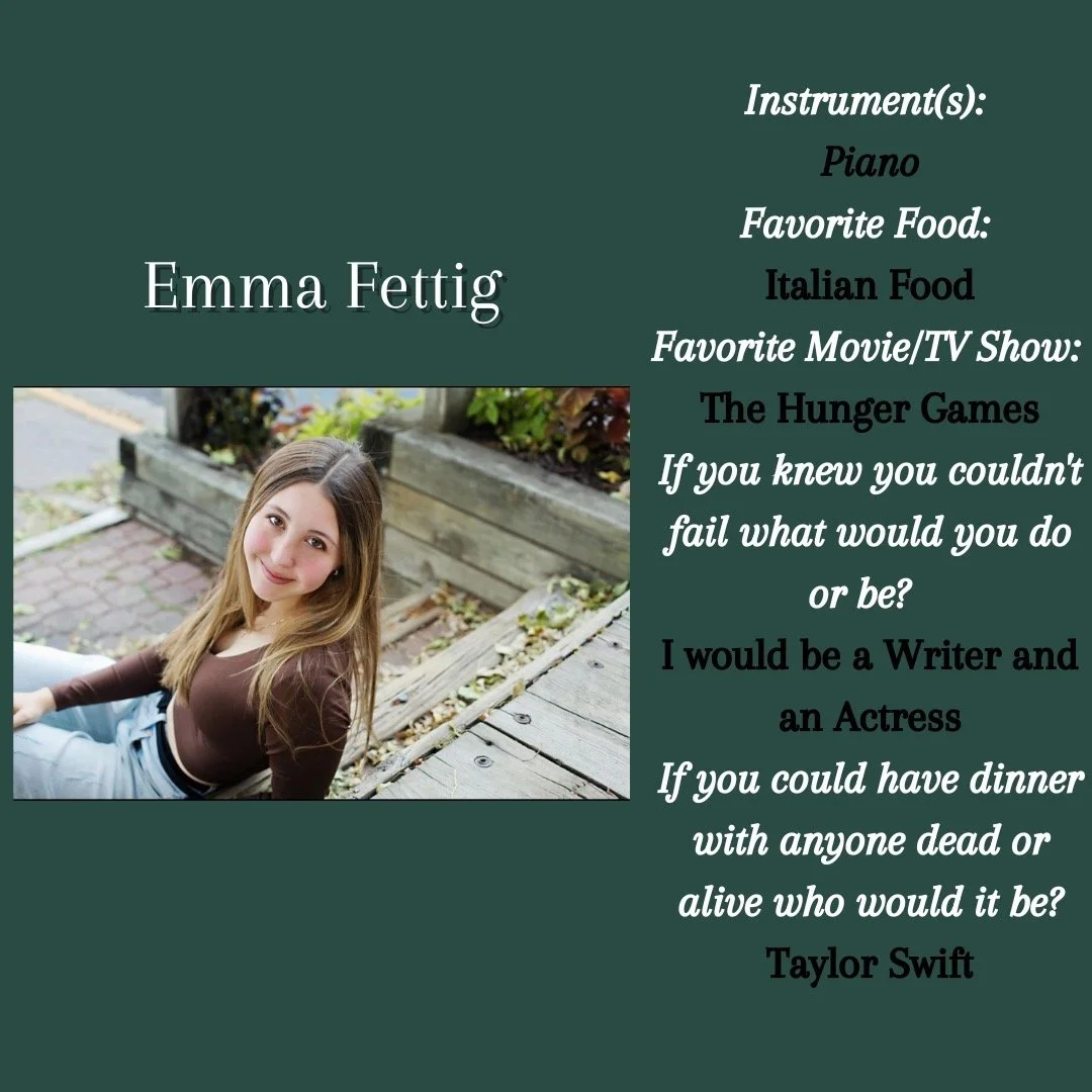 Our next senior spotlight is......EMMA FETTIG!!