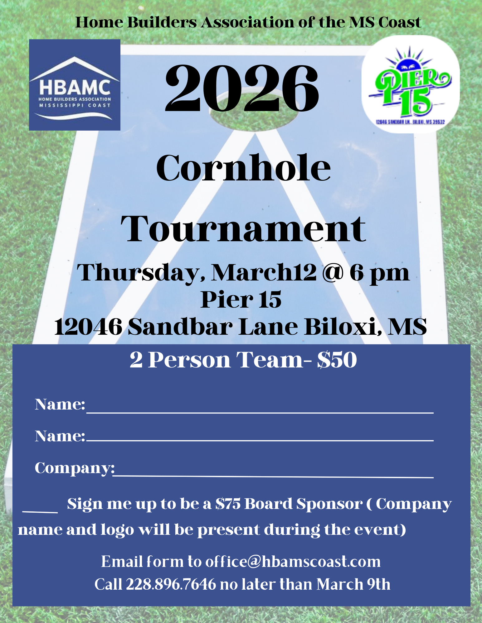 Corn Hole Tournament 